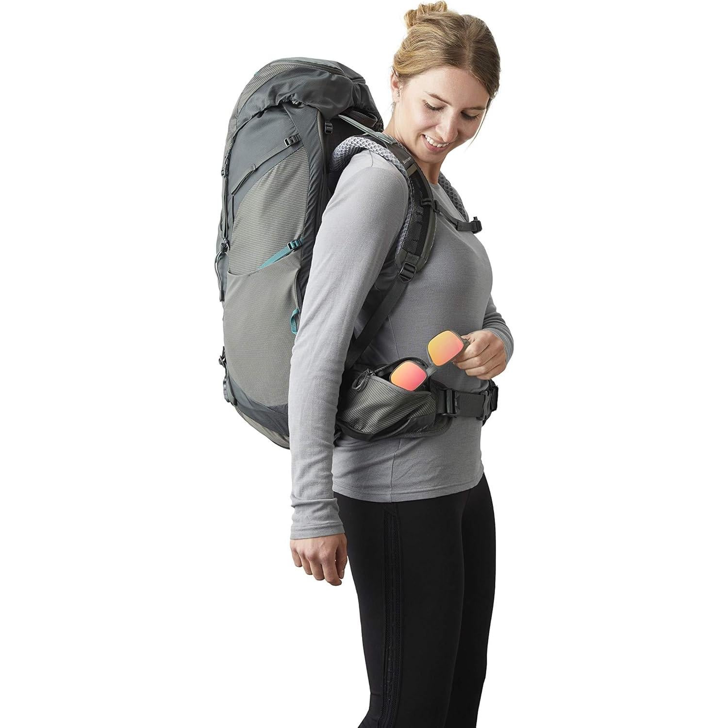 Mochila de Senderismo Gregory Maven 65L para Mujeres, Gris