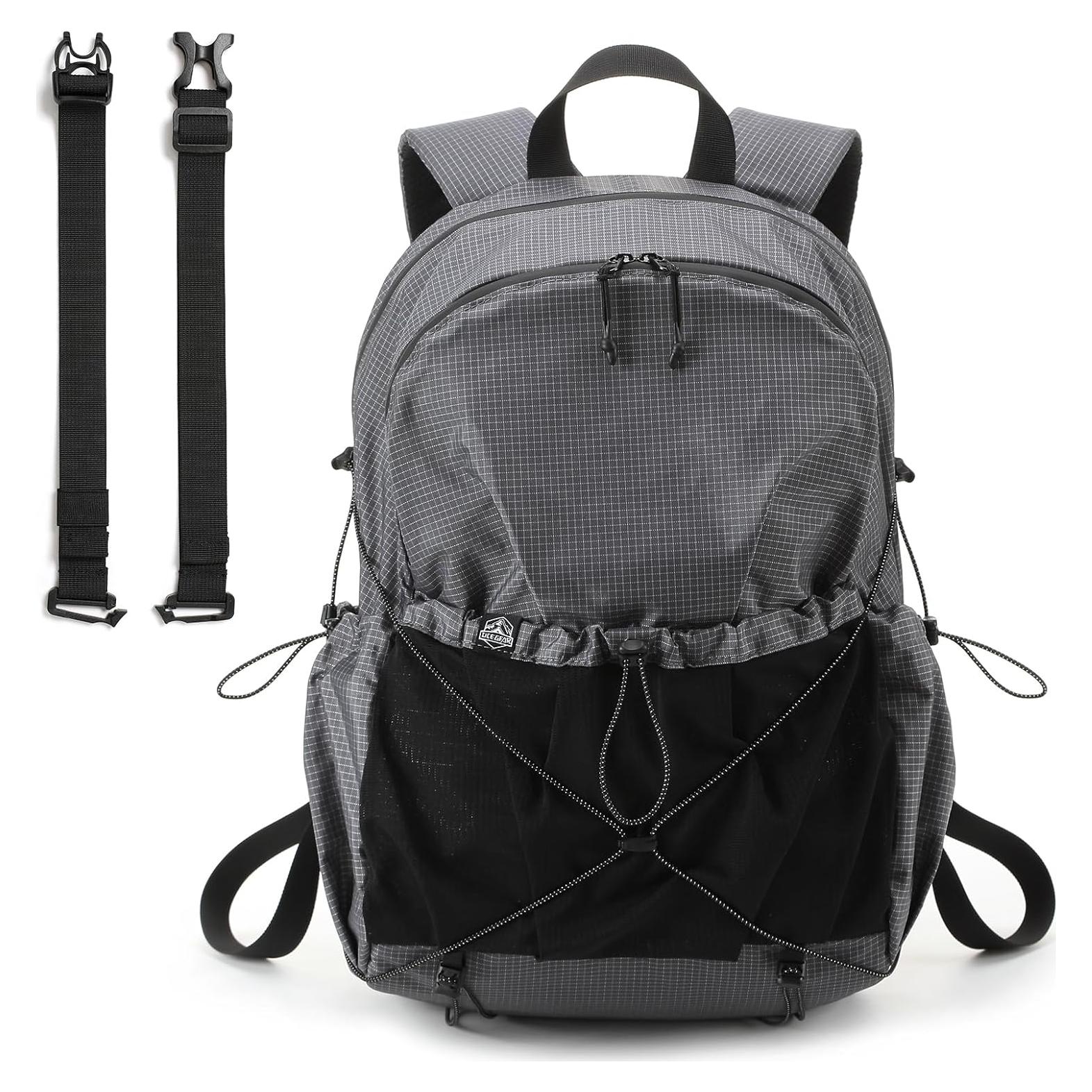 Mochila de Senderismo 20L Impermeable Gris Unisex