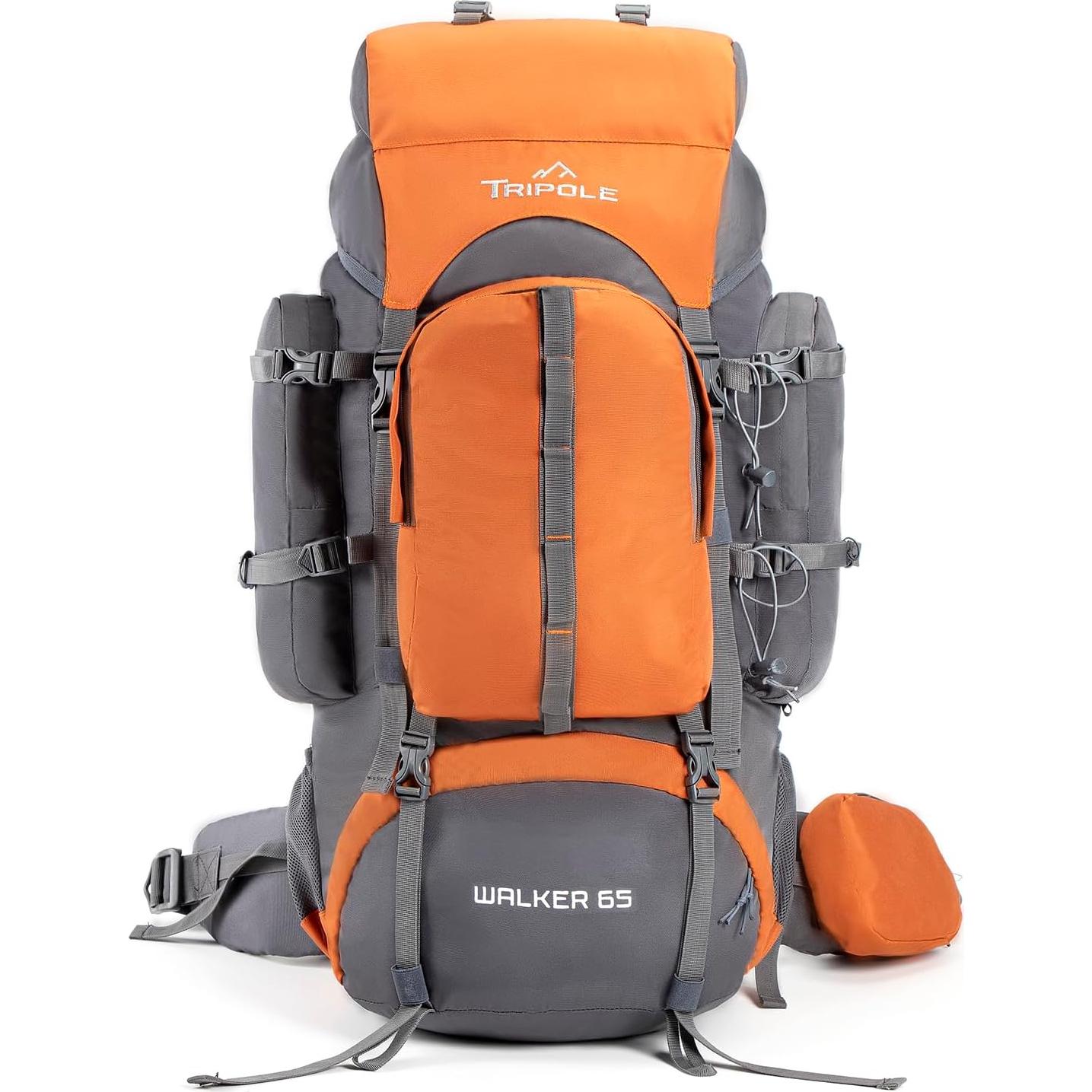 Mochila Tripole Gears 65L con Estructura Interna y Plegable 20L