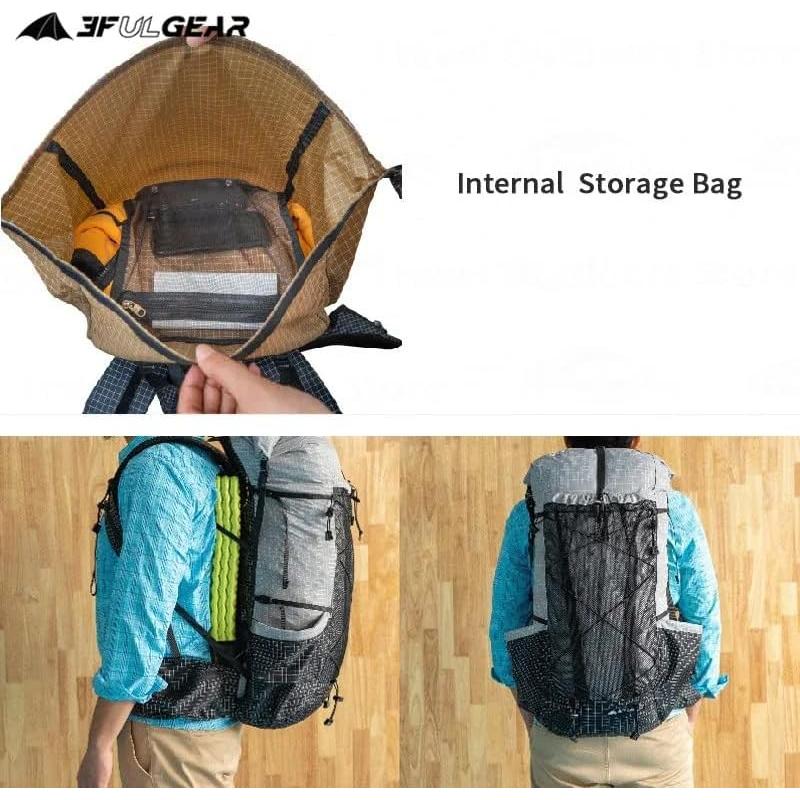 Mochila de Escalada 3F UL GEAR QiDian Pro 46+10L Negra