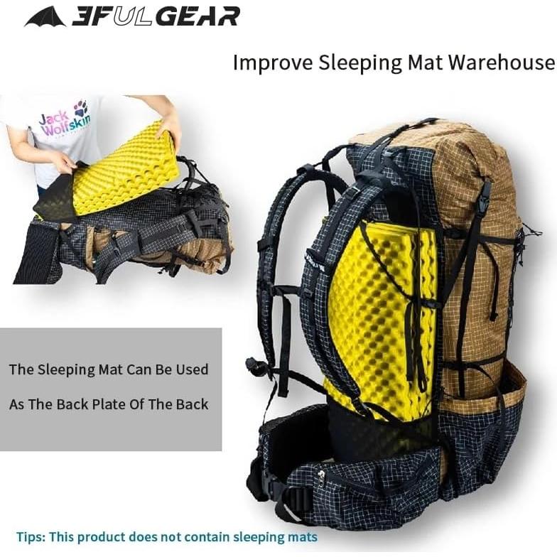 Mochila de Escalada 3F UL GEAR QiDian Pro 46+10L Negra