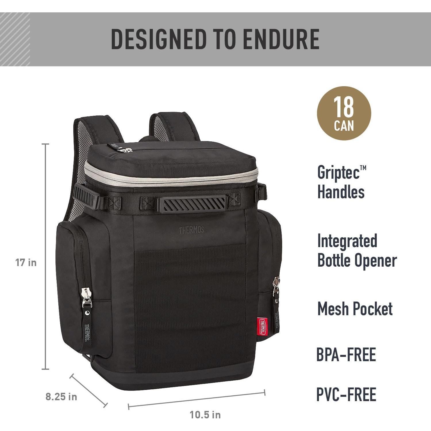 Mochila Enfriadora THERMOS Icon 18 Latas Granito 20L