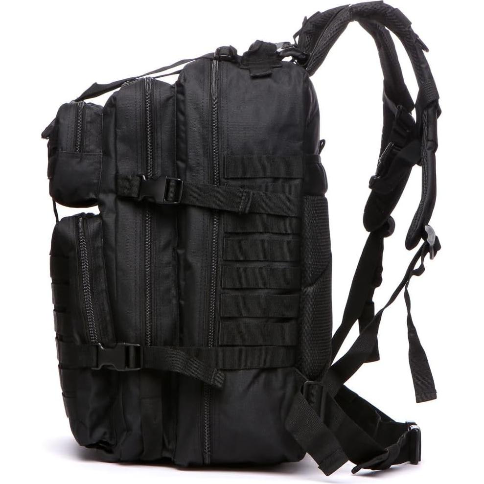 Mochila Táctica THURAM 45L Impermeable Nylon Negro