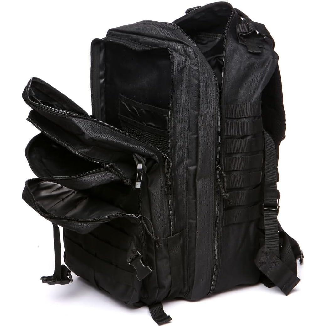 Mochila Táctica THURAM 45L Impermeable Nylon Negro