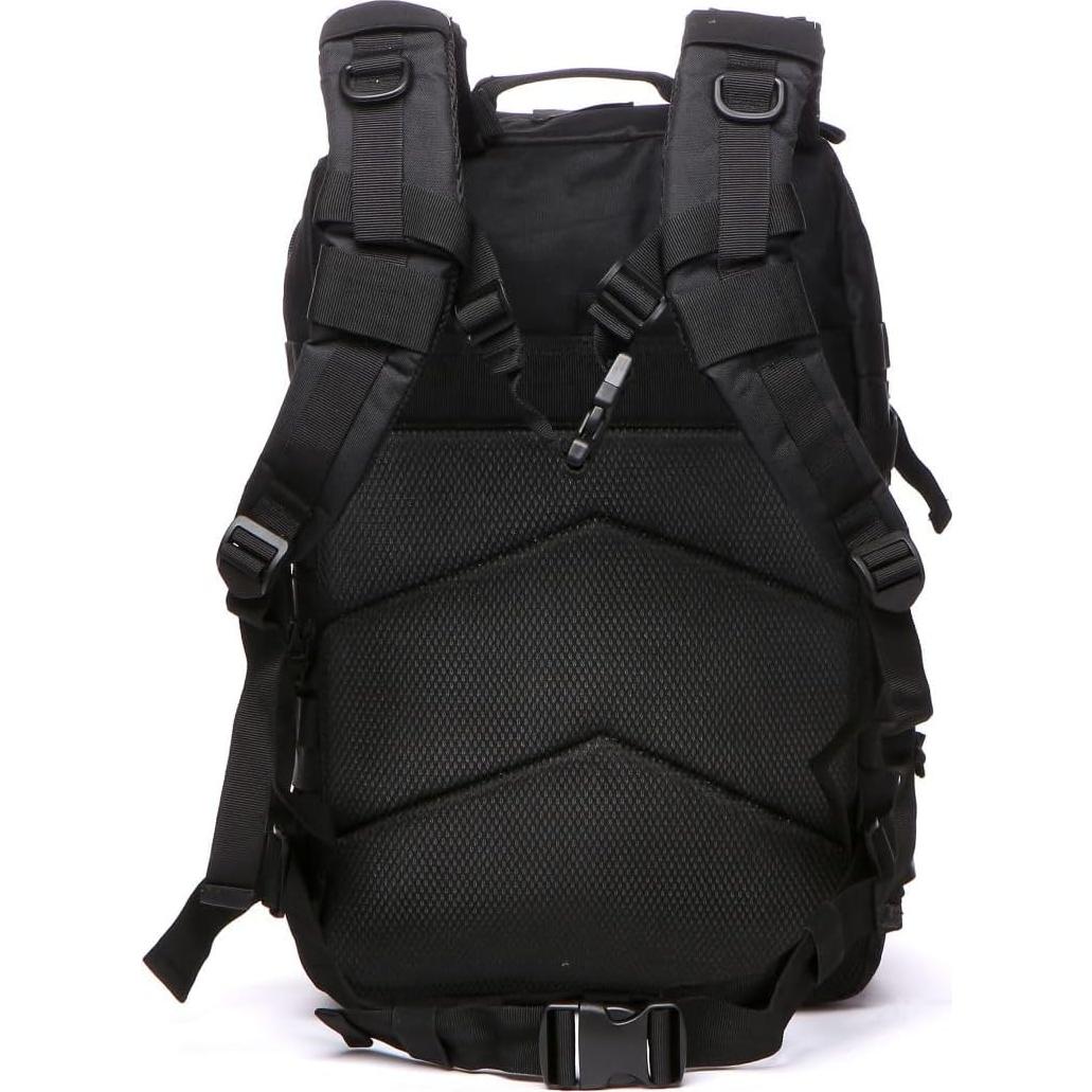 Mochila Táctica THURAM 45L Impermeable Nylon Negro