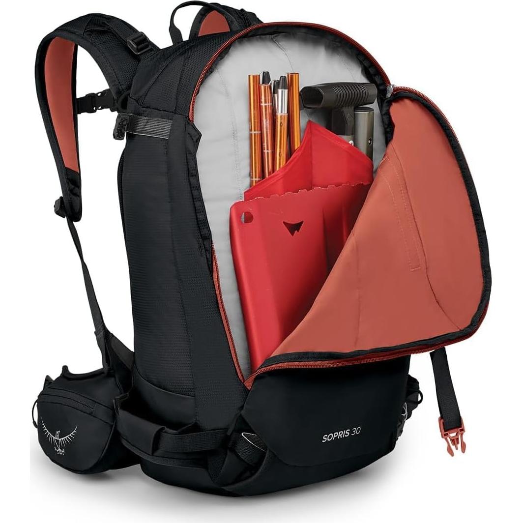 Mochila Osprey Sopris 30L para Esquí y Snowboard Negra