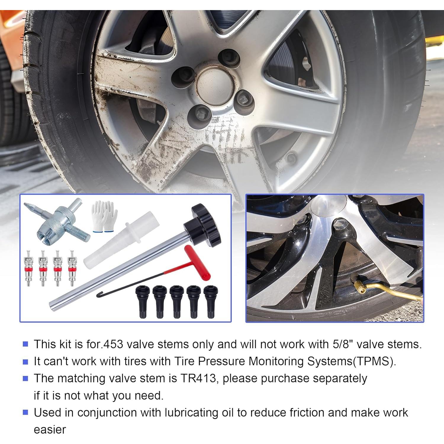 Kit de Herramientas Richcat para Válvula de Neumático 5 TR413