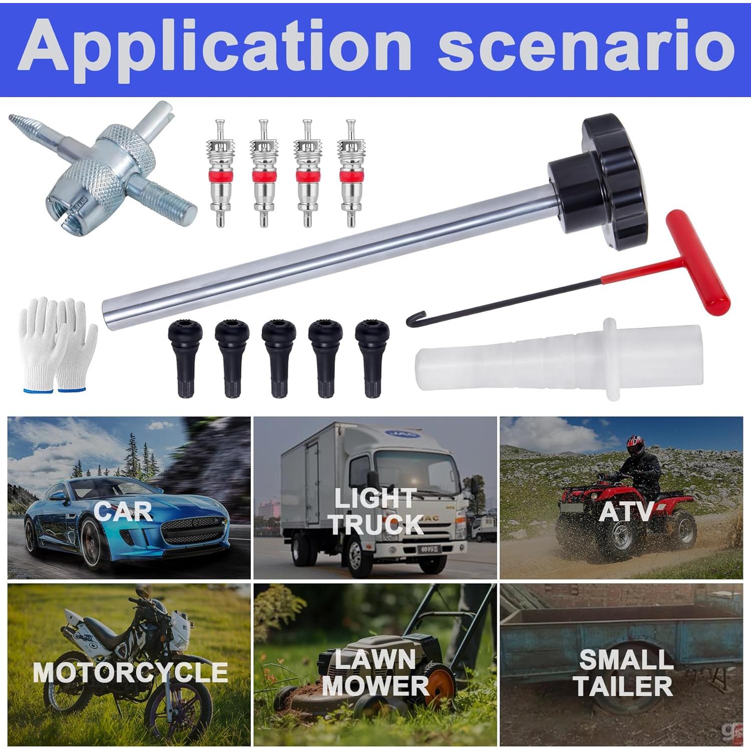 Kit de Herramientas Richcat para Válvula de Neumático 5 TR413