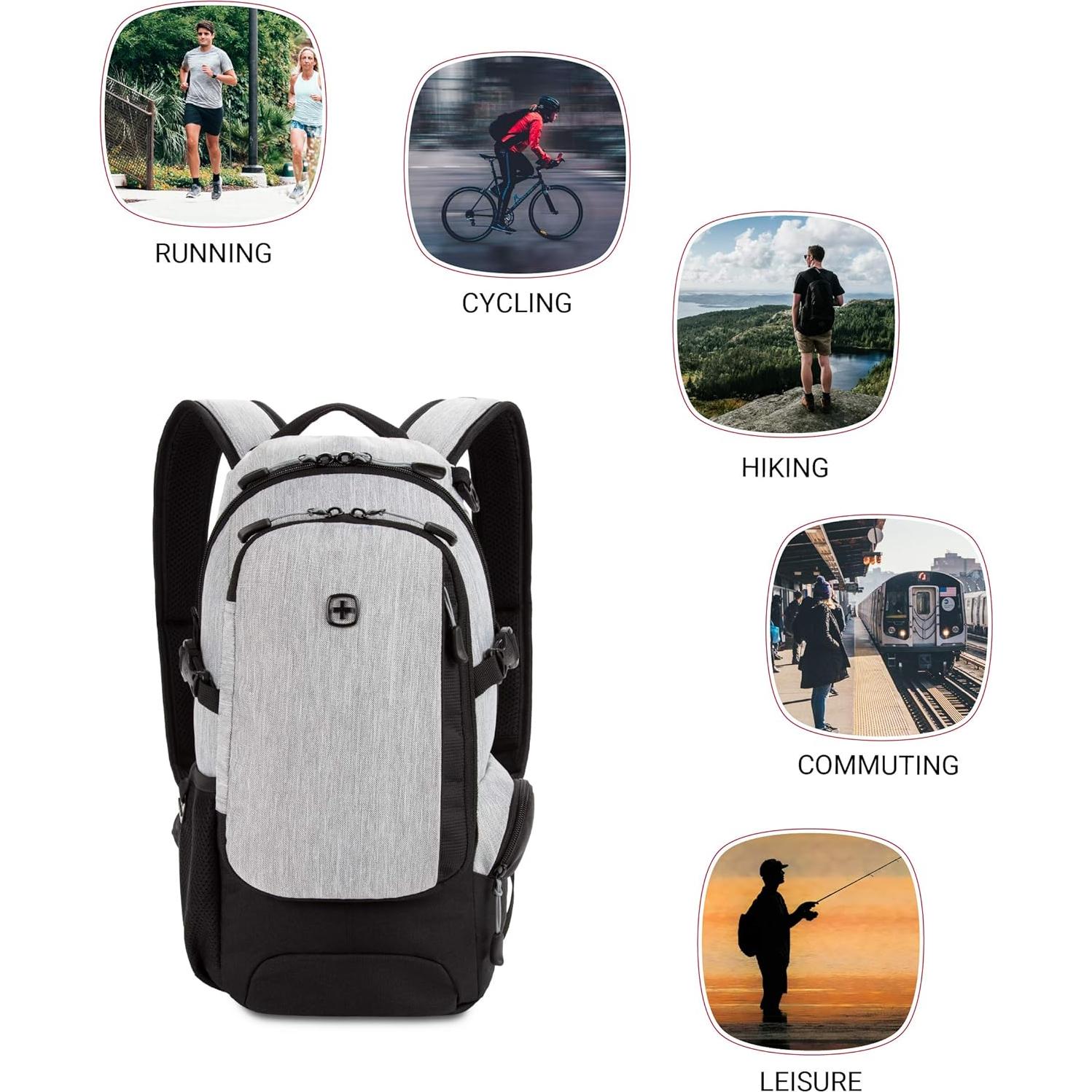 Mochila SwissGear 3598 Estrecha Gris Claro 45.7x22.9x17.8 cm