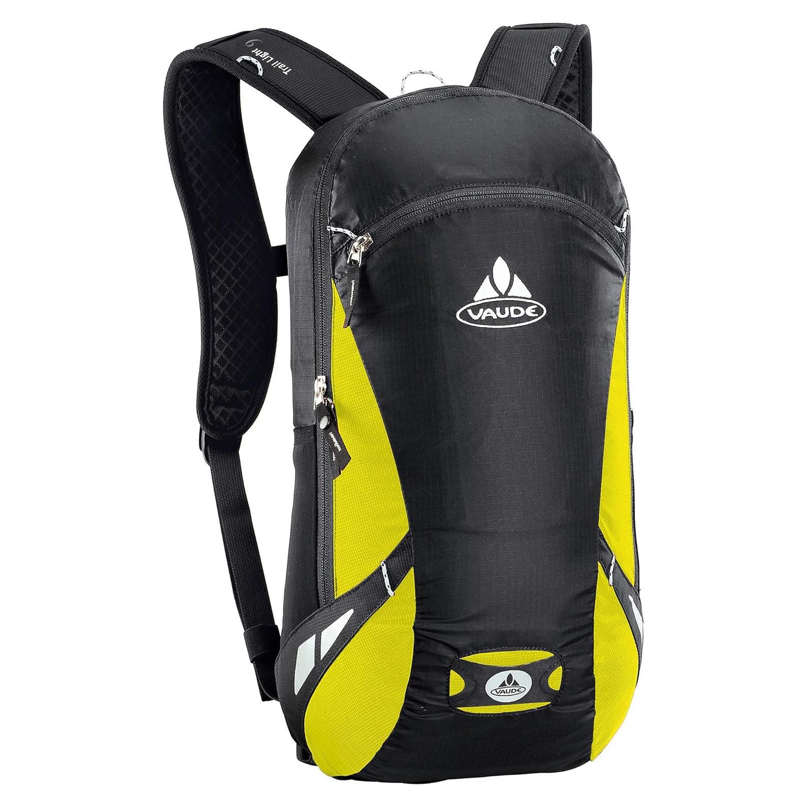 Mochila Vaude Trail Light 9L Unisex Negra y Limón