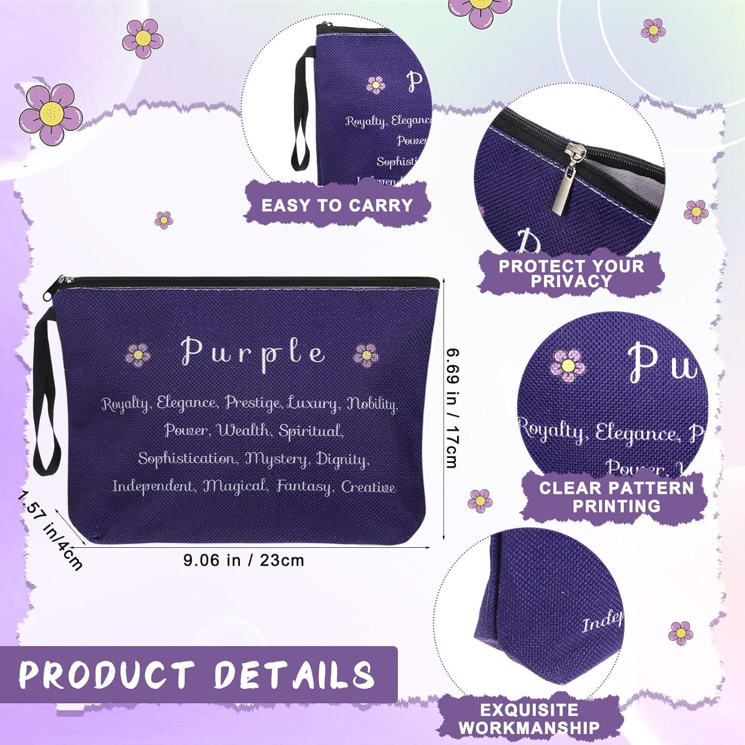 Geyoga 13 Piezas Suministros Escolares Morados con Estuche