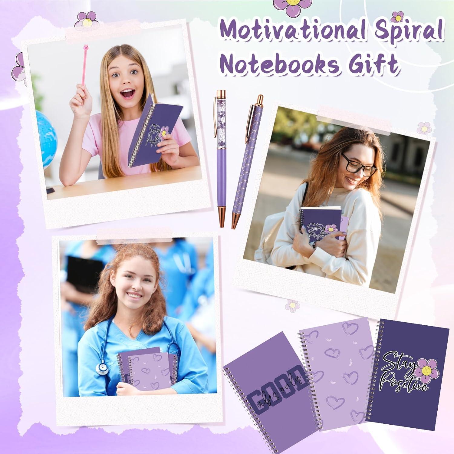 Geyoga 13 Piezas Suministros Escolares Morados con Estuche