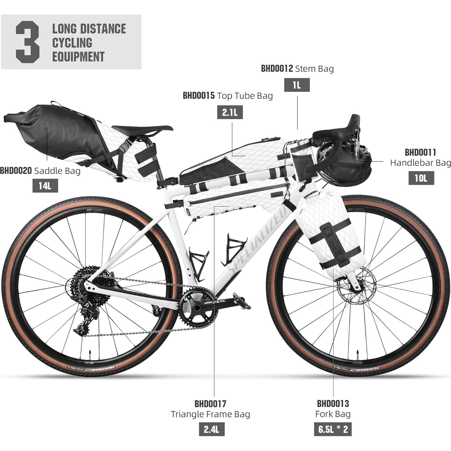 Bolsa de Silla de Bicicleta Abamita BHD0020 Impermeable 14L