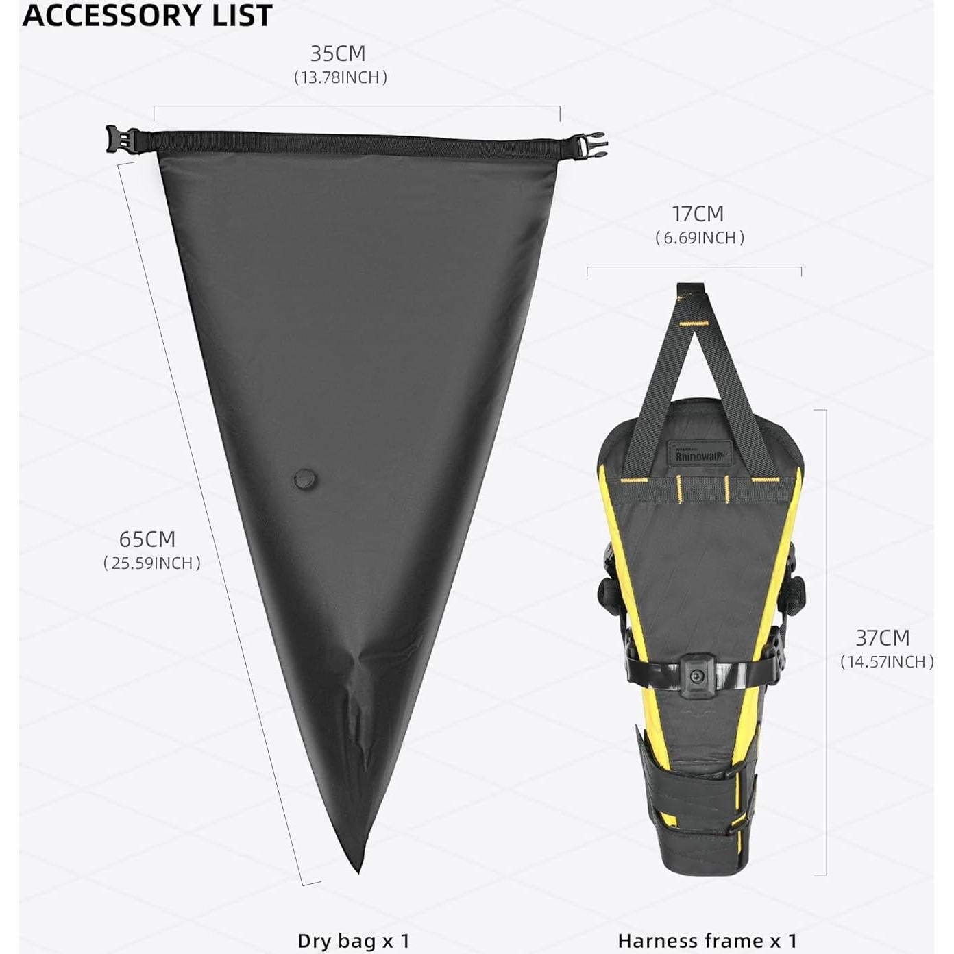 Bolsa de Silla de Bicicleta Abamita BHD0020 Impermeable 14L