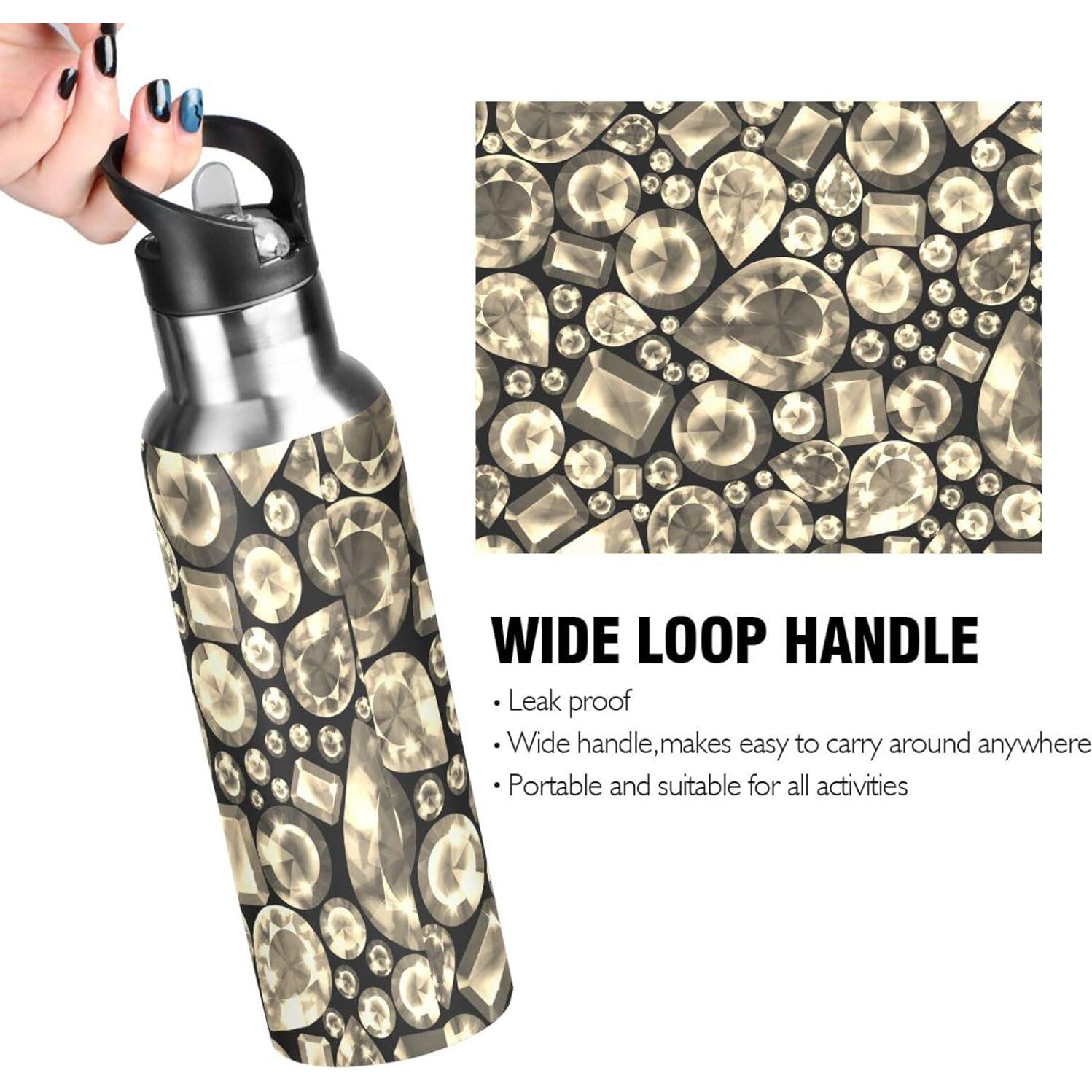 Botella de Agua Acero Inoxidable 1000 ml Doble Pared Vftphvr