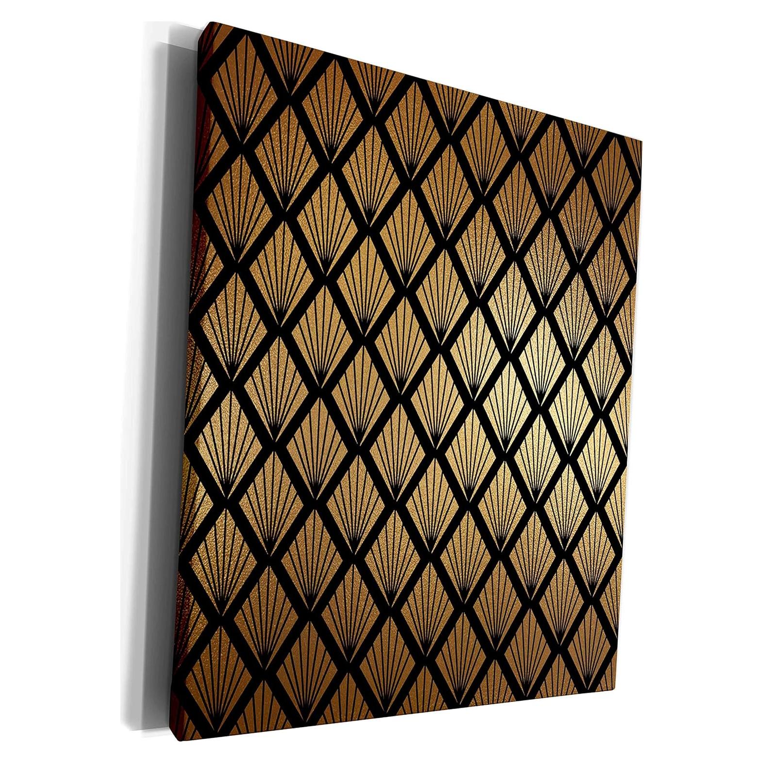 Envoltura de Lienzo 3dRose Art Deco 40.64x50.8 cm Premium