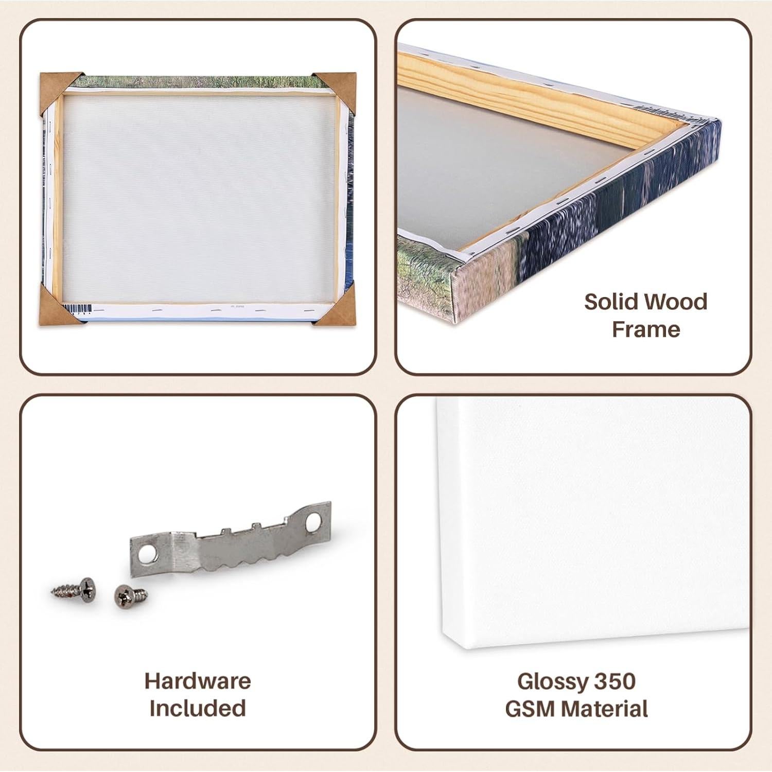 Envoltura de Lienzo 3dRose Art Deco 40.64x50.8 cm Premium