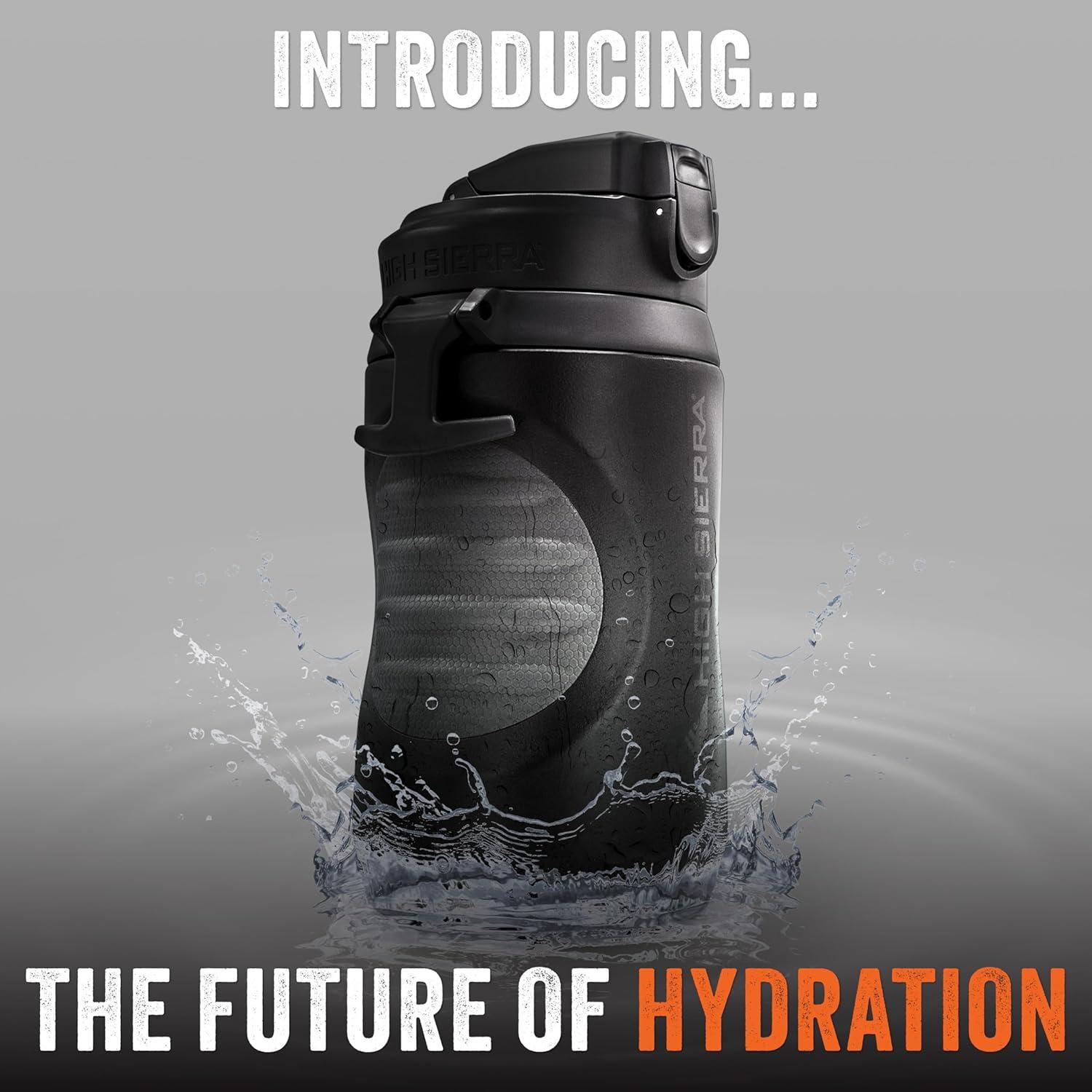 Botella de Agua Aislada High Sierra 1.89L Doble Pared Flip-Top