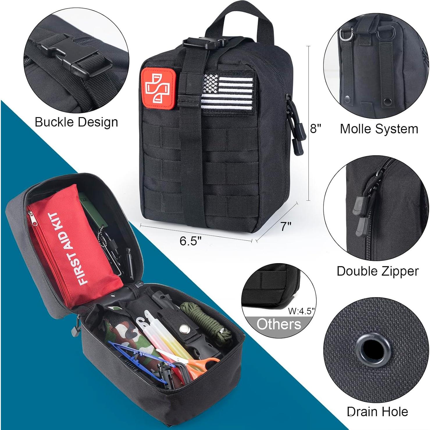 Kit de Supervivencia 254 en 1 EchoVenrek con Primeros Auxilios