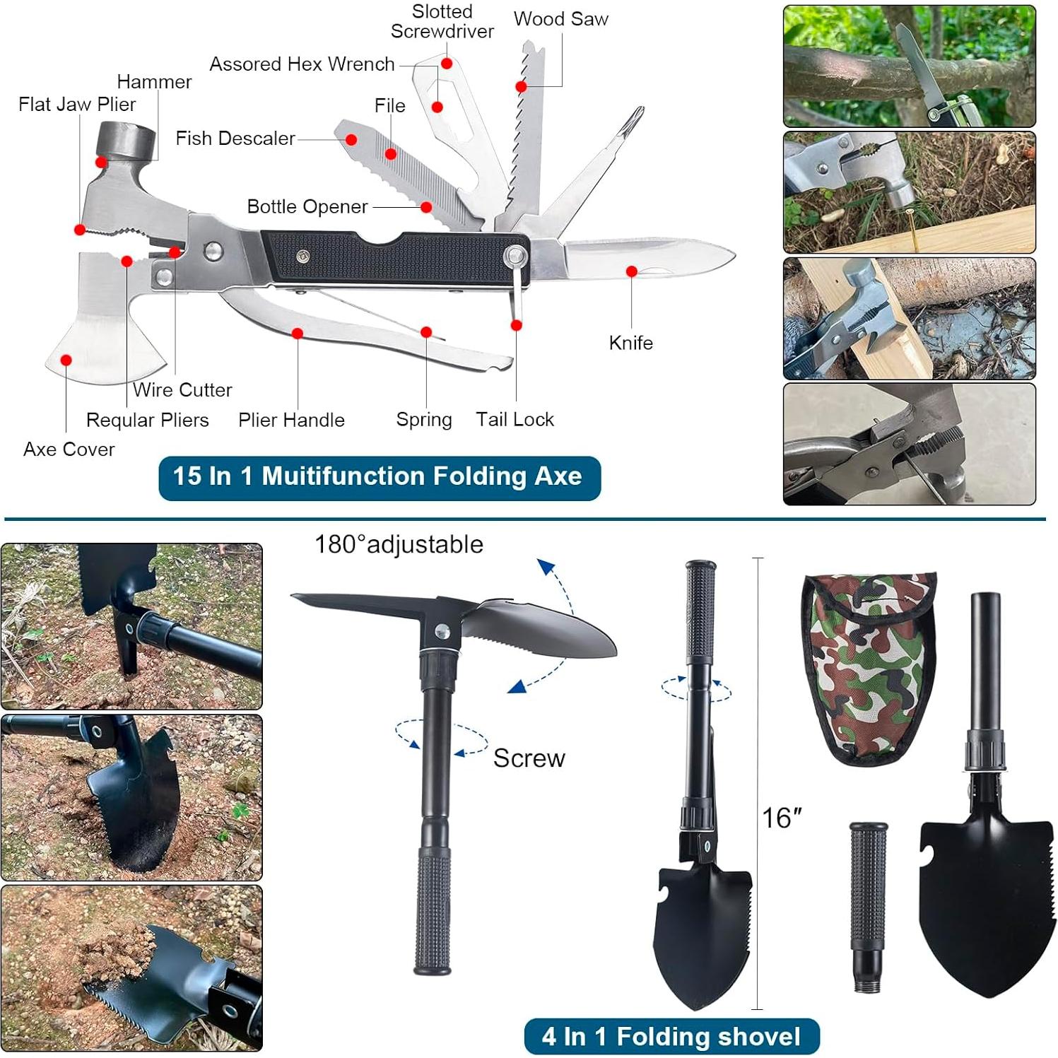 Kit de Supervivencia 254 en 1 EchoVenrek con Primeros Auxilios