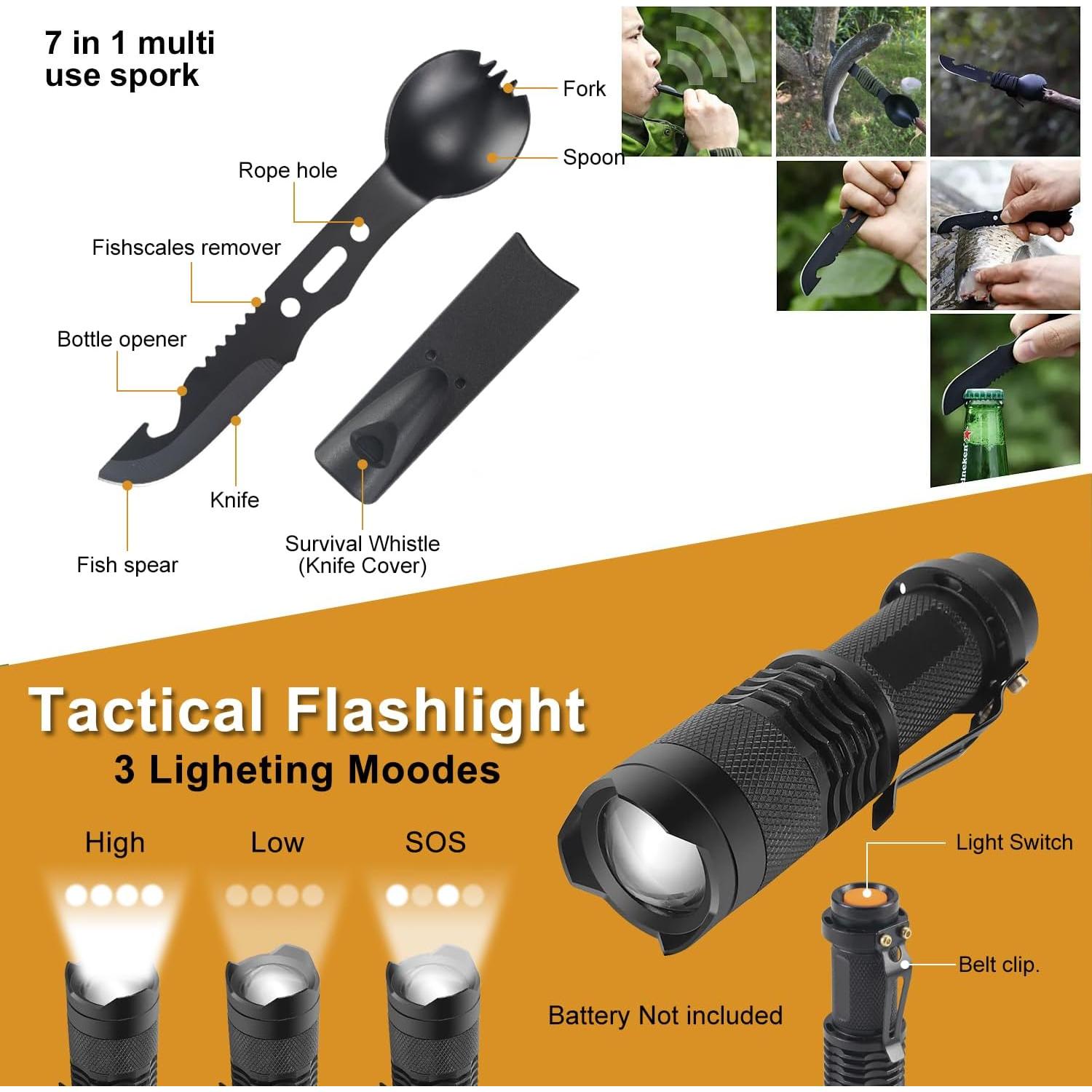 Kit de Supervivencia 11 en 1 EchoVenrek FS-119-1 Compacto