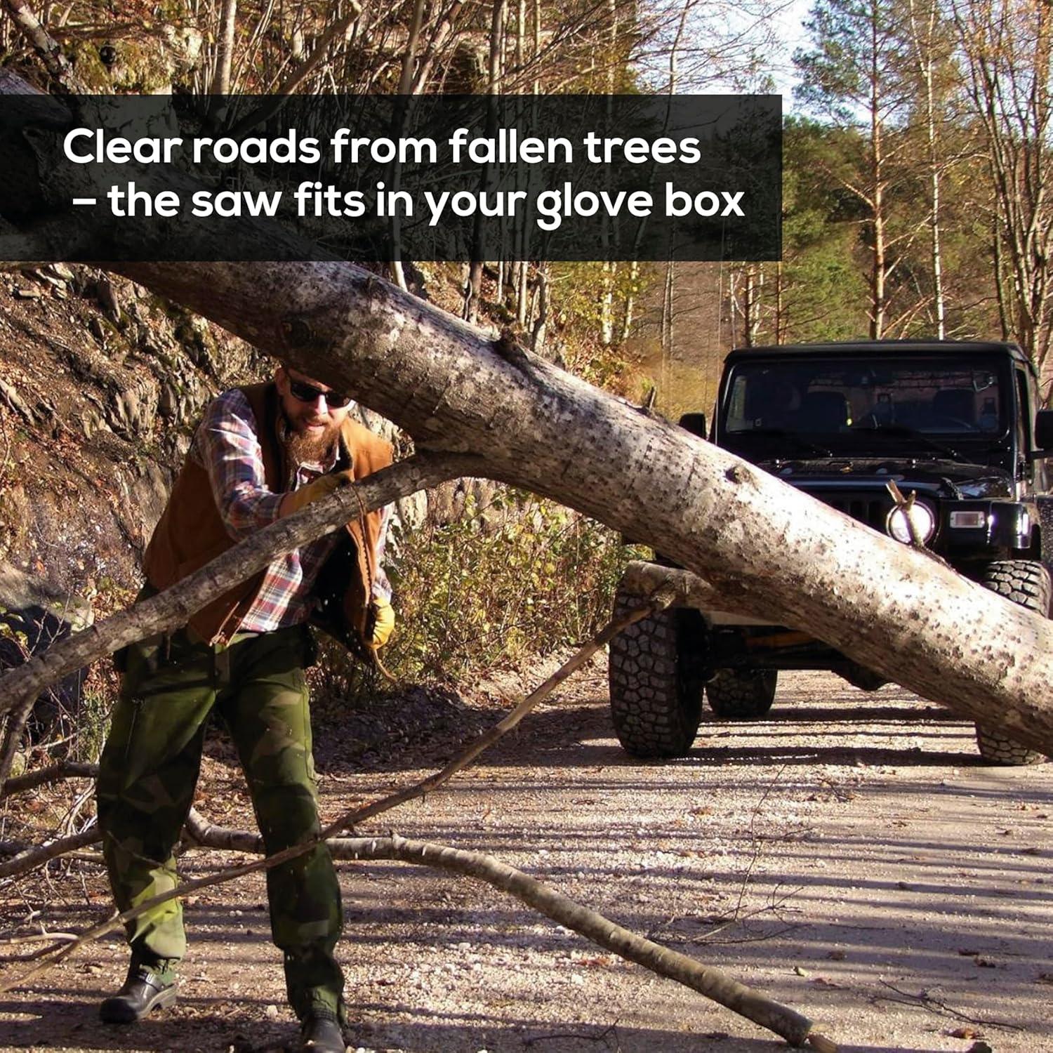 Sierra de Bolsillo Nórdica 36 cm 50 Dientes Plegable Verde