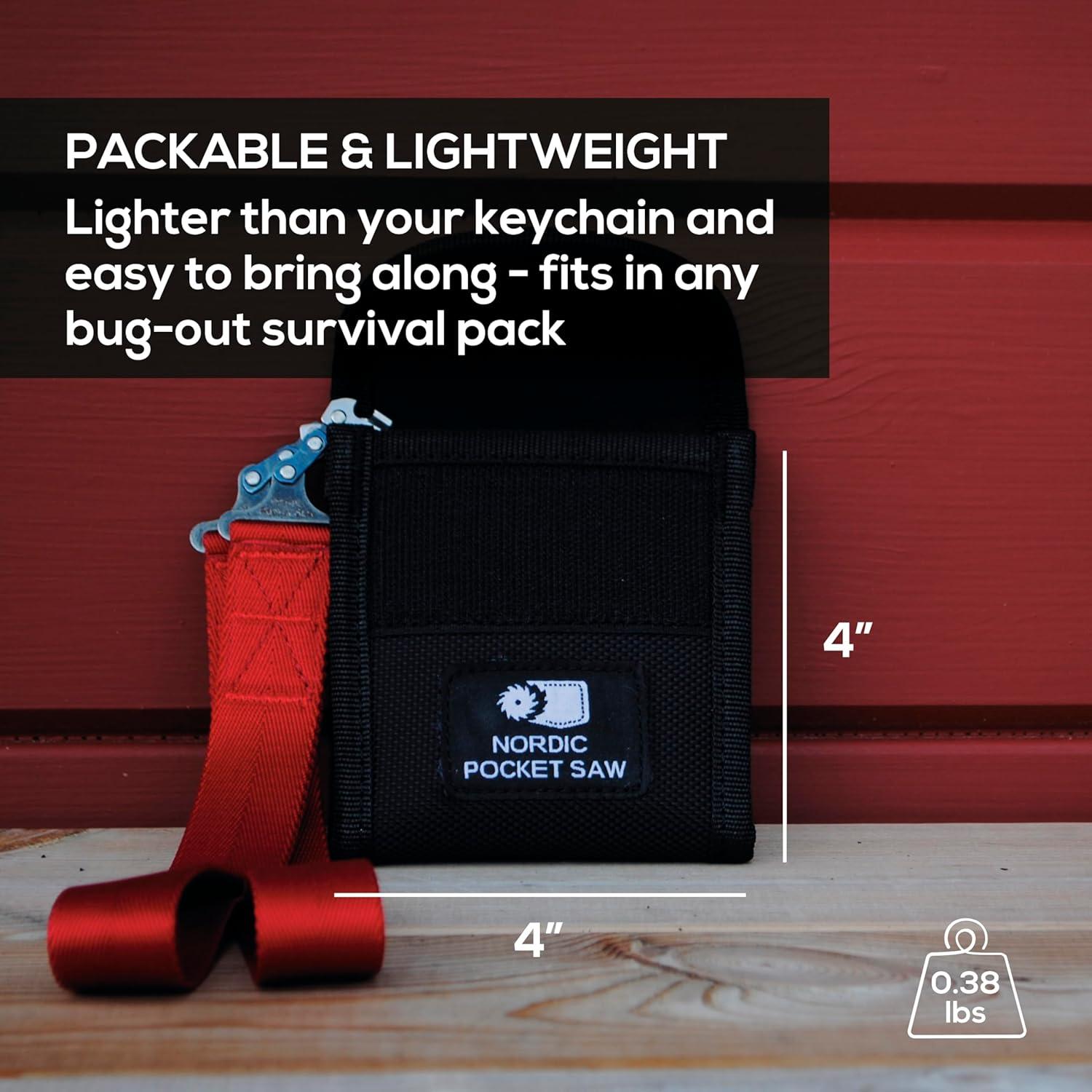 Sierra de Bolsillo Nórdica 36 cm 50 Dientes Plegable Verde