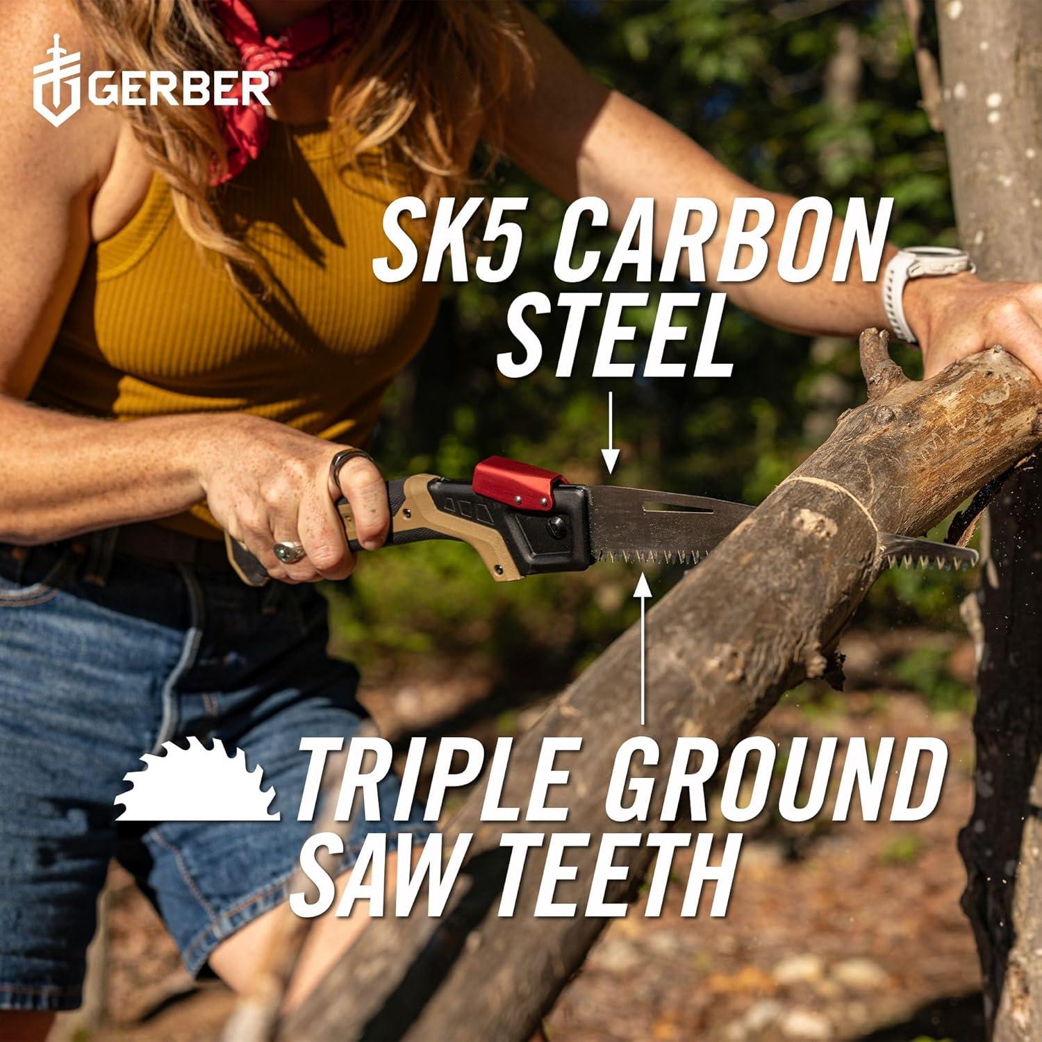 Sierra de Camping Gerber Gear 20.32 cm Plegable Ergonómica