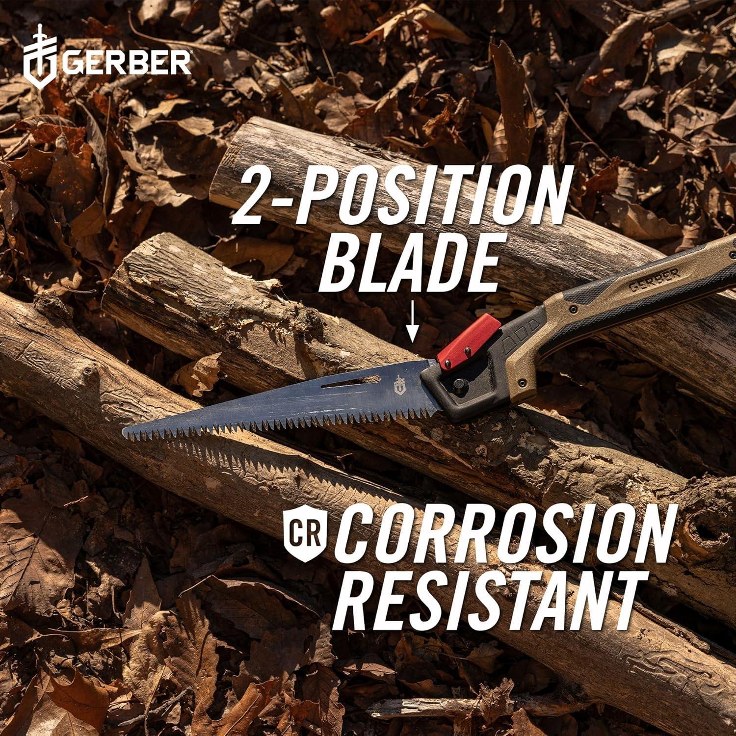 Sierra de Camping Gerber Gear 20.32 cm Plegable Ergonómica