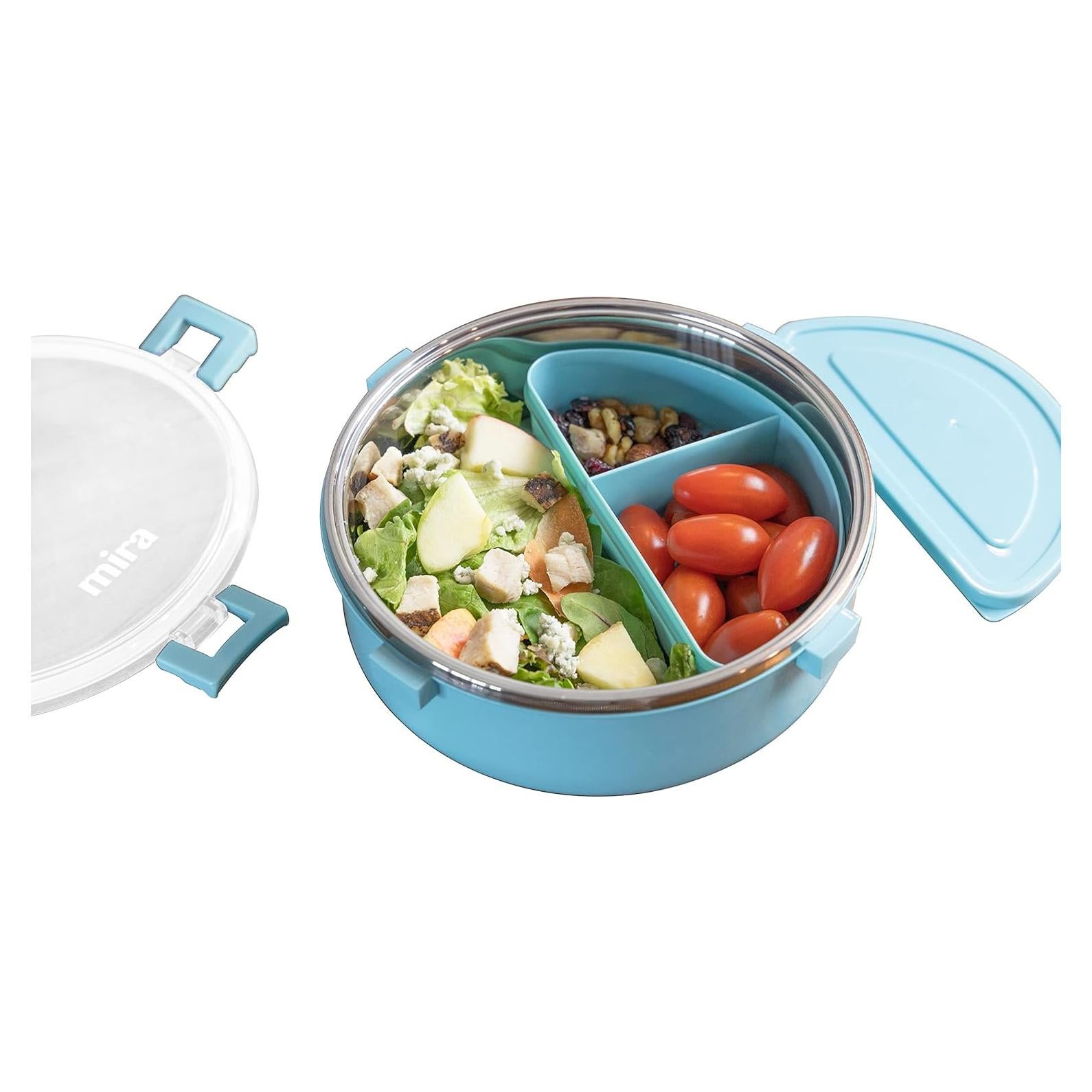 Contenedor Redondo de Almuerzo MIRA Acero Inoxidable 1.2L