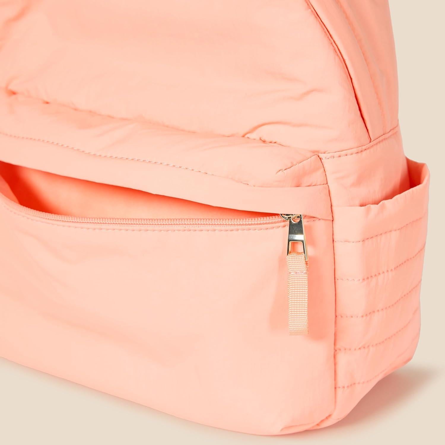 Mochila Unisex de Nylon Amazon Essentials Rosa Claro