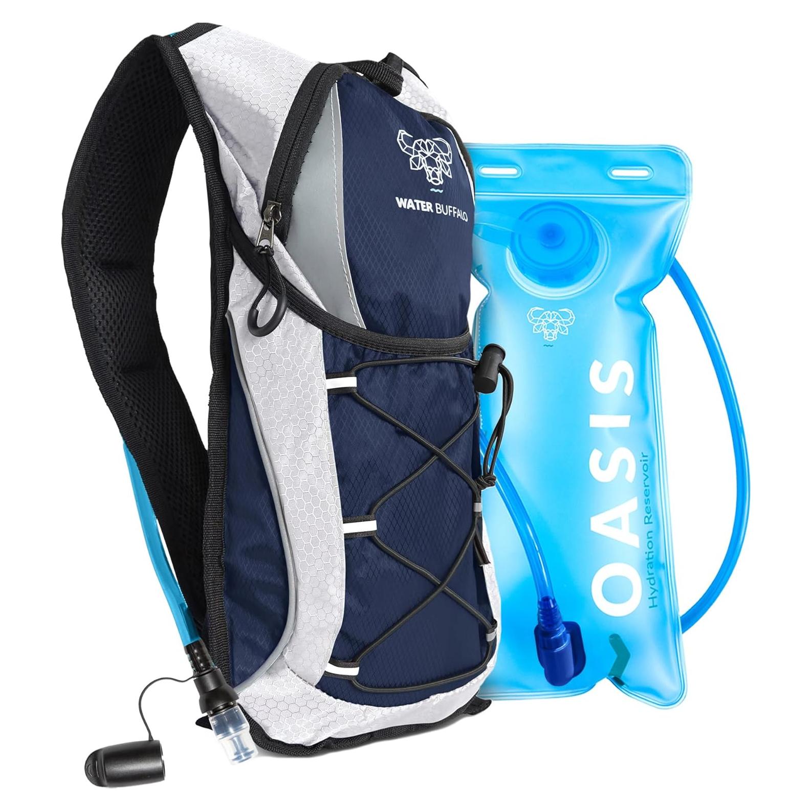 Mochila de Hidratación Water Buffalo 12L con Bolsa de 2L Azul