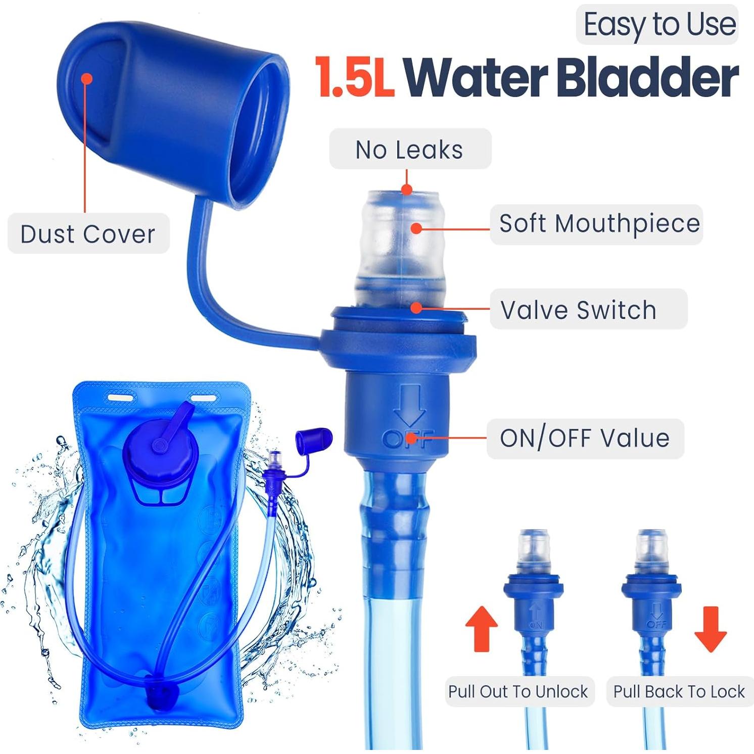 Mochila de Hidratación Infantil Shinylin 1.5L Ligera y Ajustable