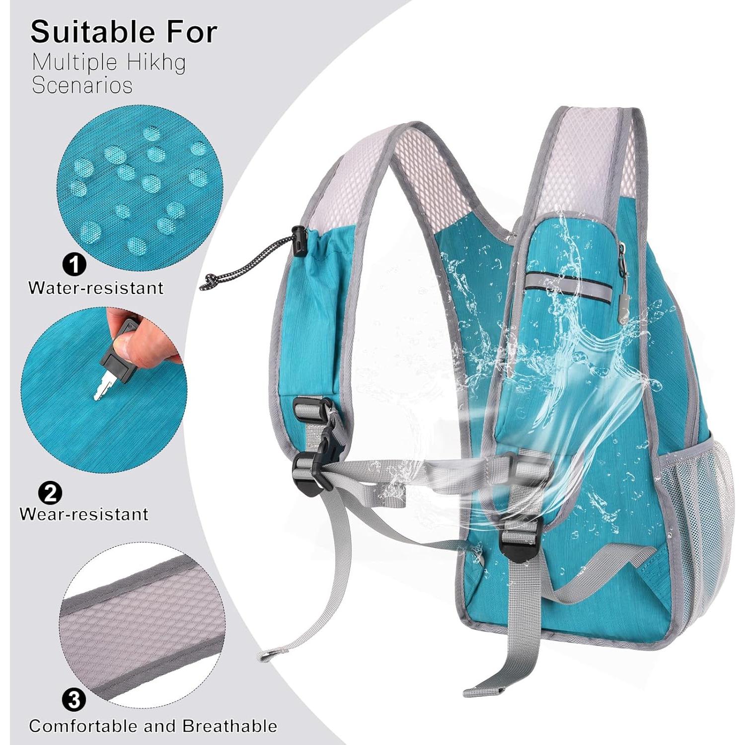 Mochila de Senderismo MOSISO 15L Plegable Resistente al Agua