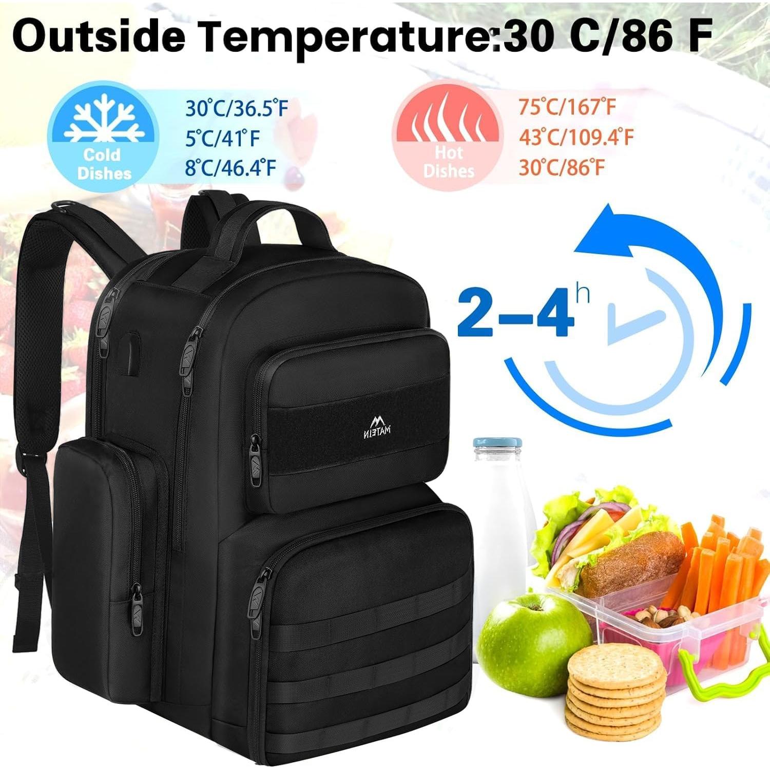 Mochila Táctica MATEIN 15.6" con Compartimento Aislado Negro