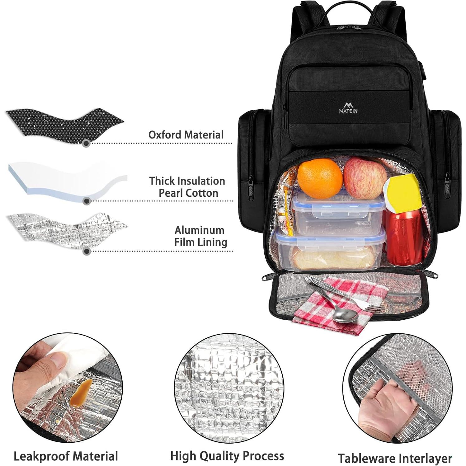 Mochila Táctica MATEIN 15.6" con Compartimento Aislado Negro