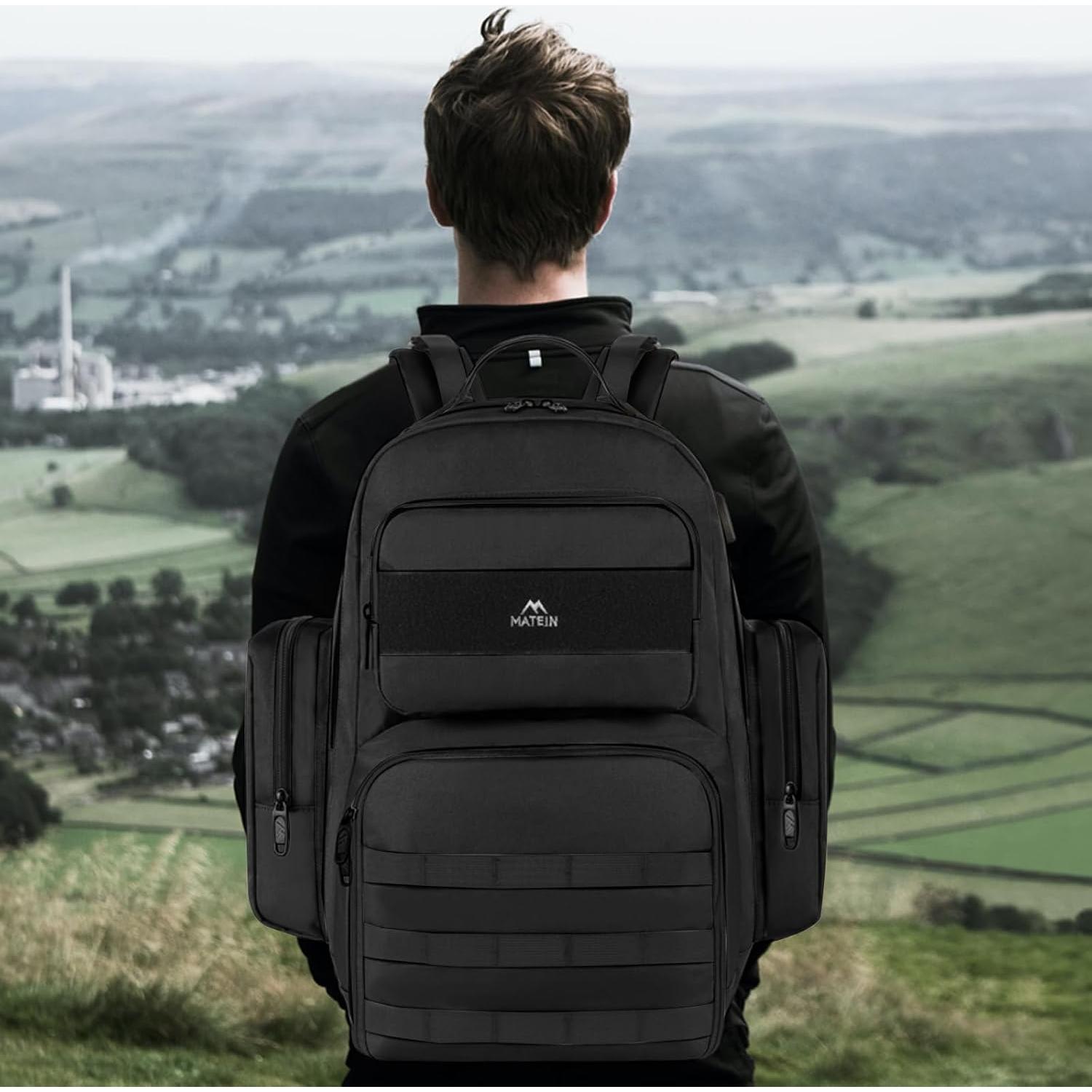 Mochila Táctica MATEIN 15.6" con Compartimento Aislado Negro