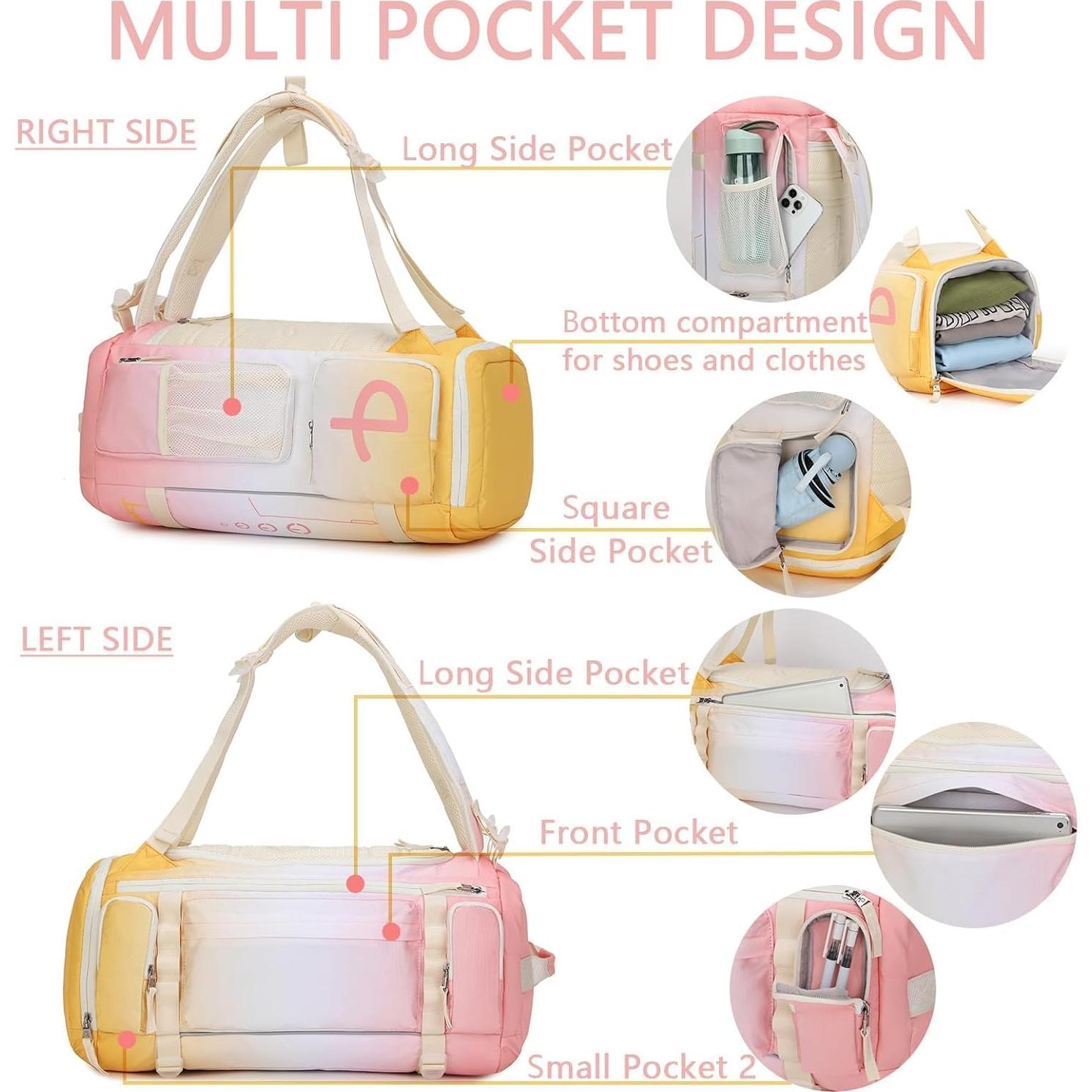 Mochila de Gimnasio BE SMART 32L Impermeable para Mujeres