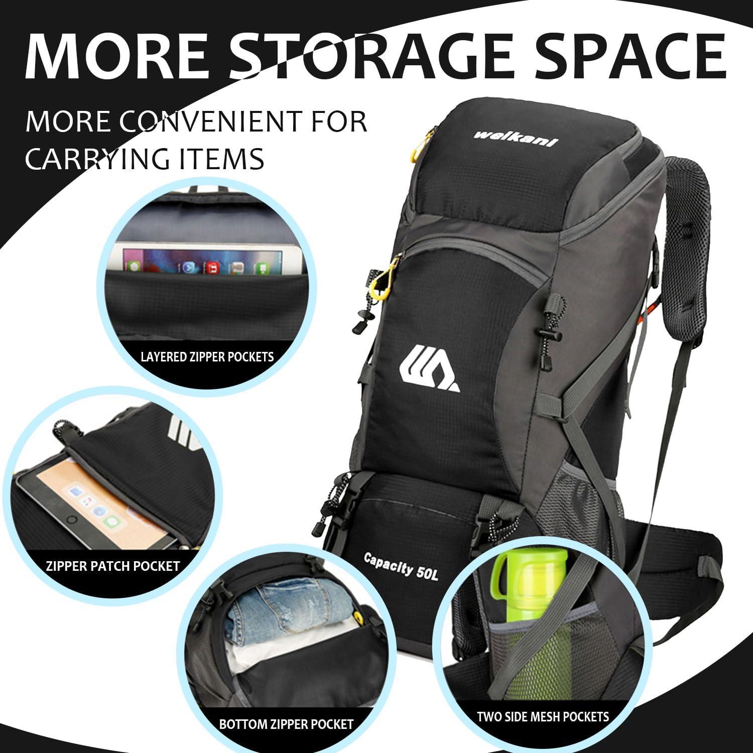 Mochila de Senderismo Favuit 30L Ultraligera Negra