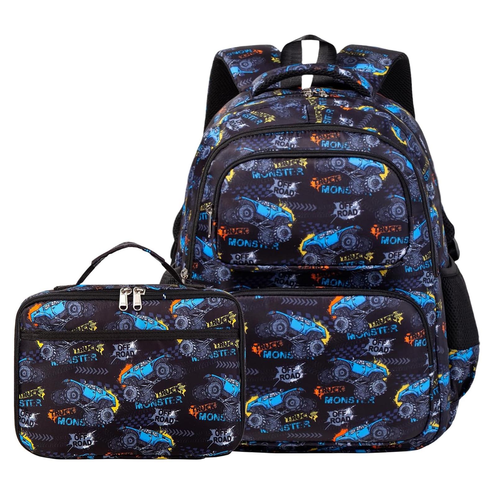 Mochila Escolar para Niños Shenzhenshi 42.9x30.5cm Azul y Negro