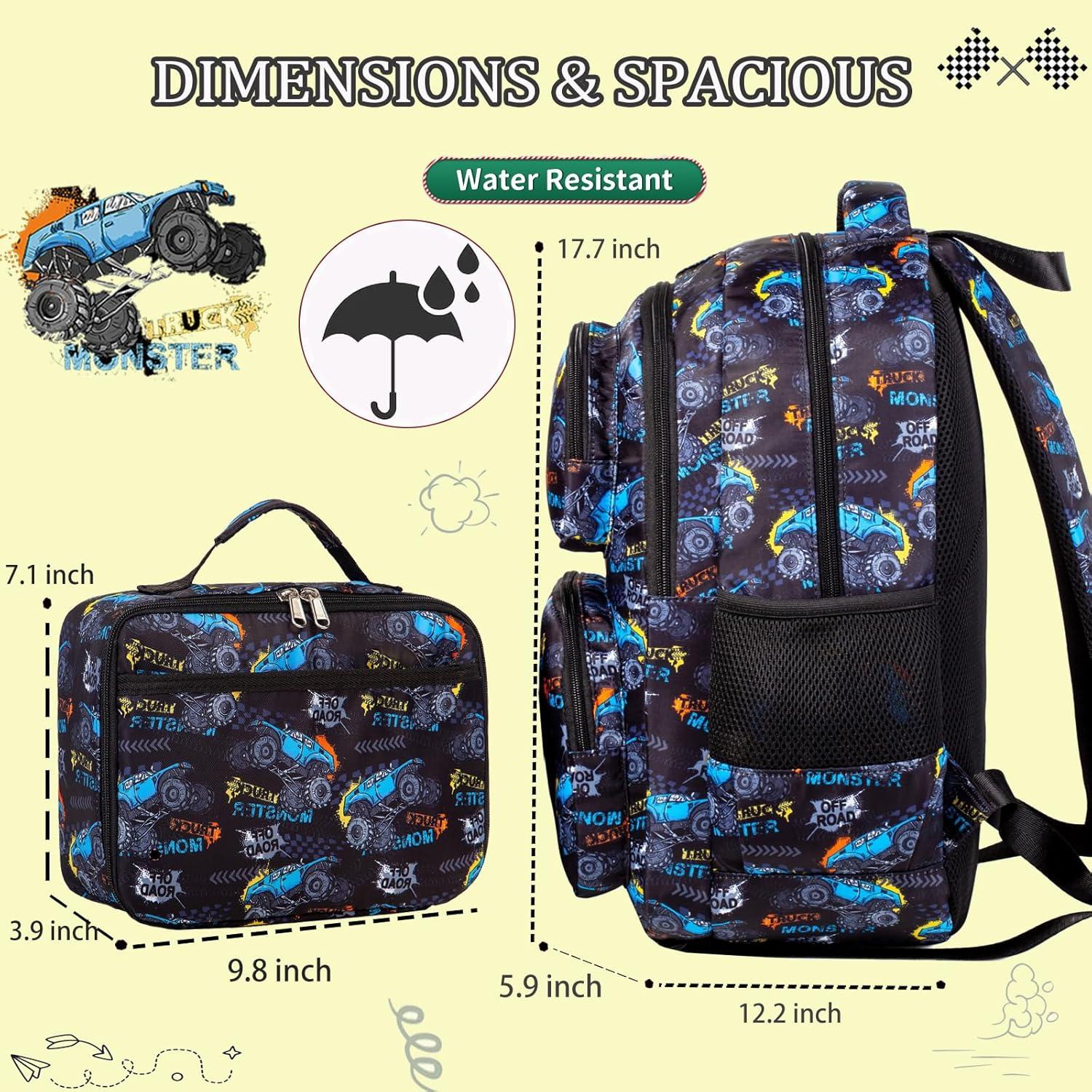 Mochila Escolar para Niños Shenzhenshi 42.9x30.5cm Azul y Negro