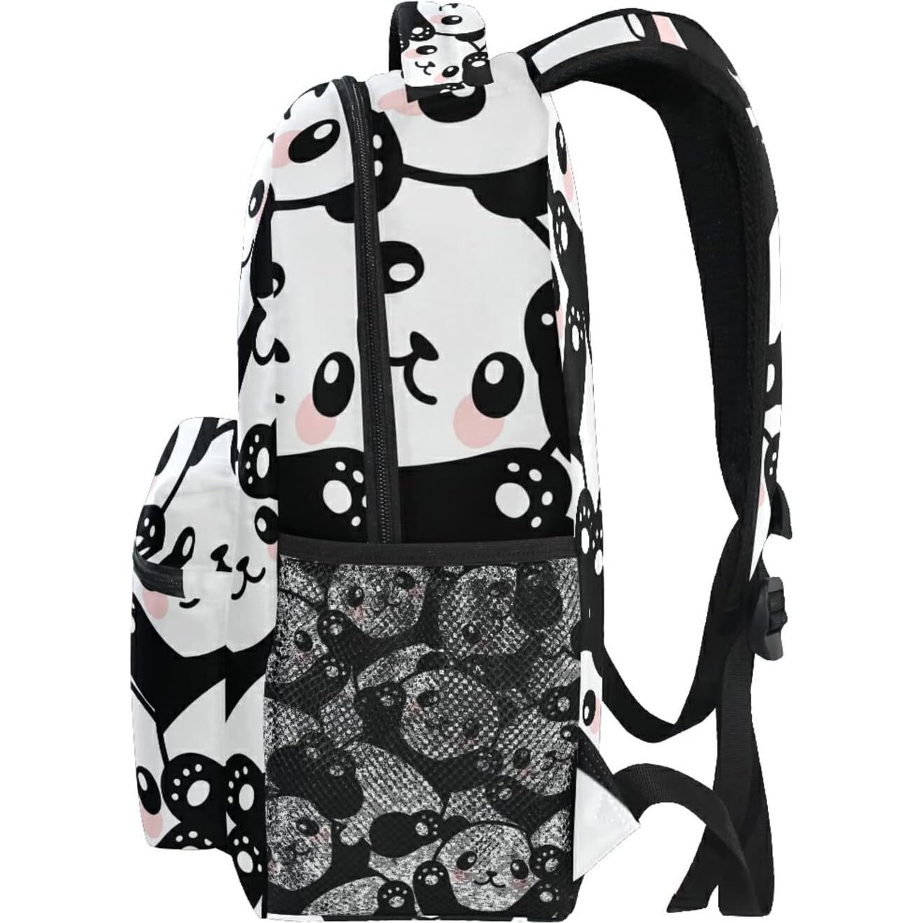 Mochila Escolar ALAZA Panda para Niñas 40.5x29x17.5cm