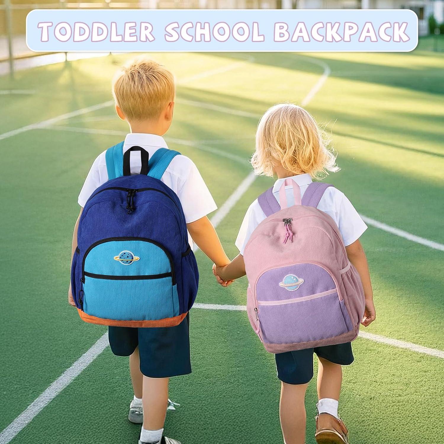 Mochila Escolar Kasqo Rosa Púrpura para Niñas 4-7 Años