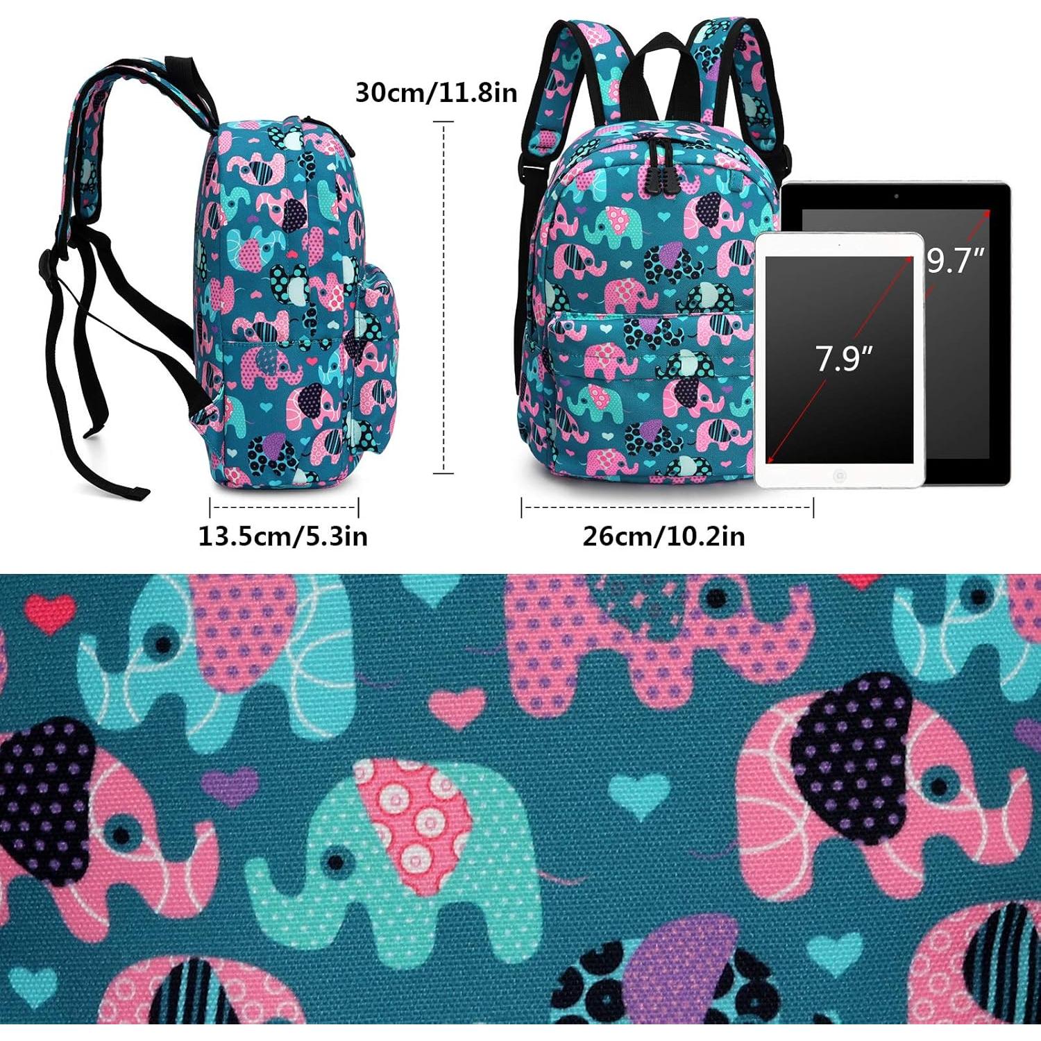 Mochila Infantil Zicac Azul Lago 23x13x30cm para 3-5 Años