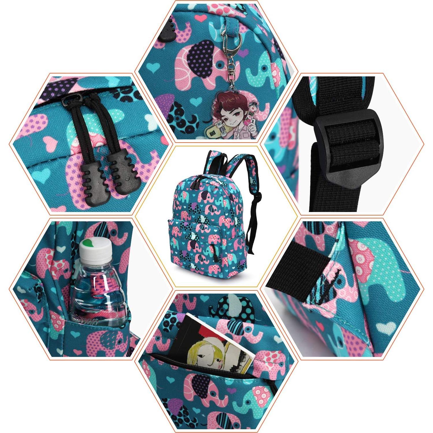 Mochila Infantil Zicac Azul Lago 23x13x30cm para 3-5 Años