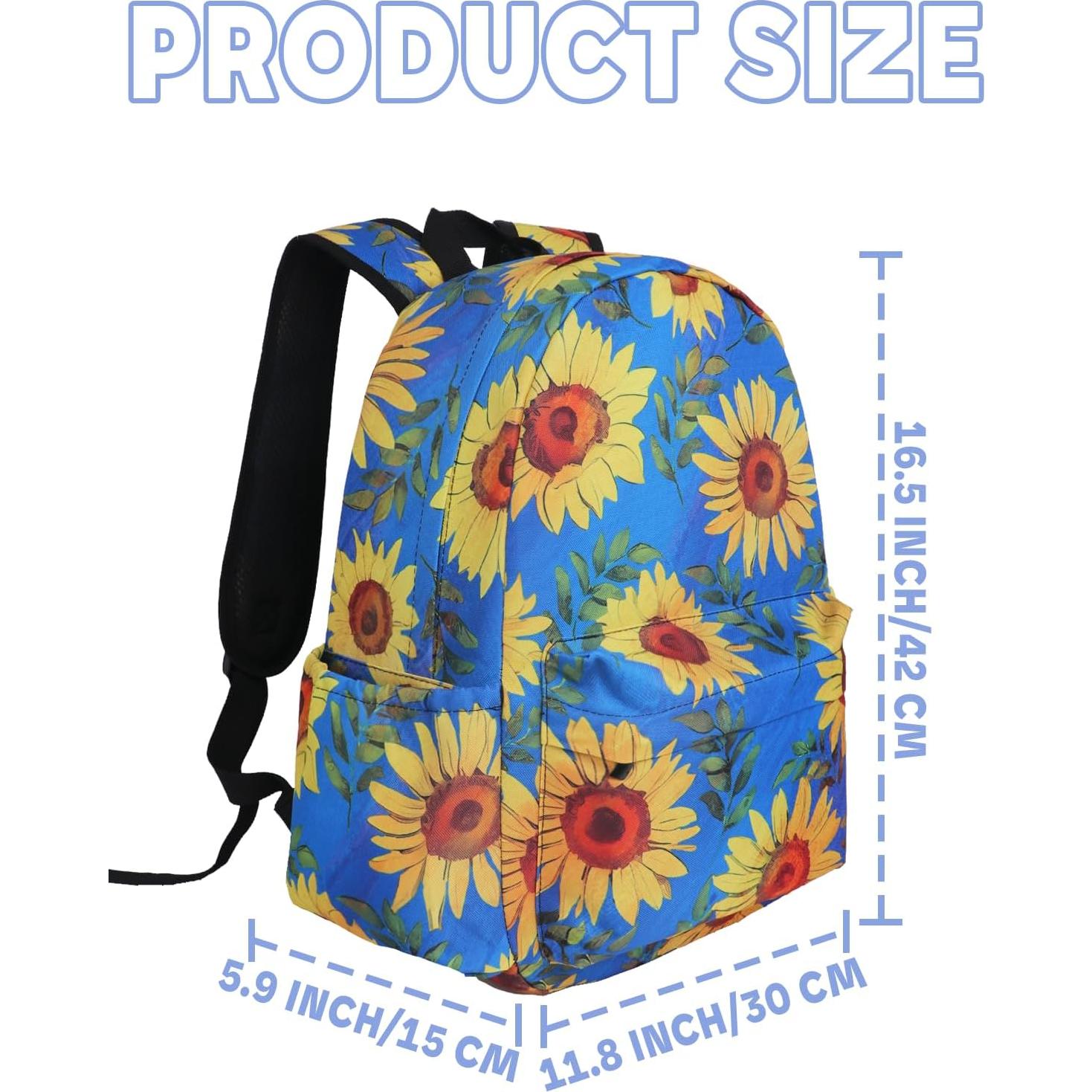 Mochila para Niños Girasol 42 cm Tela Oxford Escolar