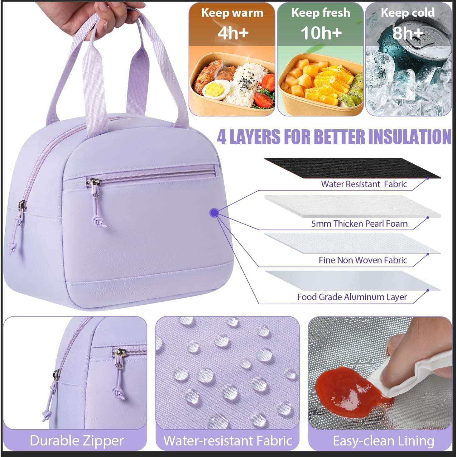 Mochila Fimibuke 3 PCS Niñas Impermeable con Lonchera y Estuche