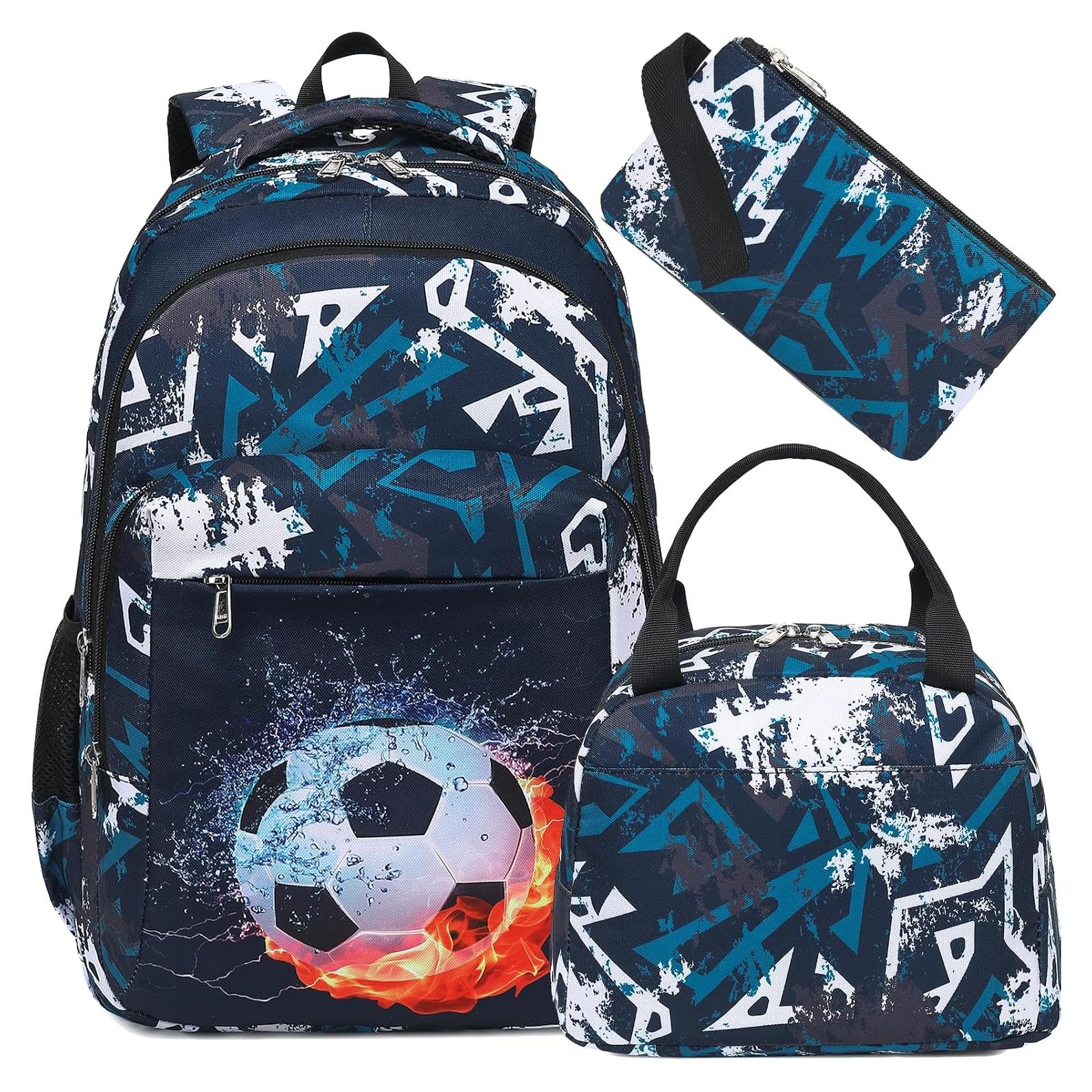 Mochila Escolar LEDAOU 3 en 1 para Niñas con Lonchera y Estuche