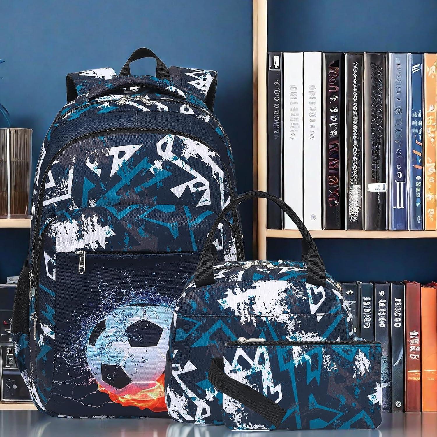 Mochila Escolar LEDAOU 3 en 1 para Niñas con Lonchera y Estuche