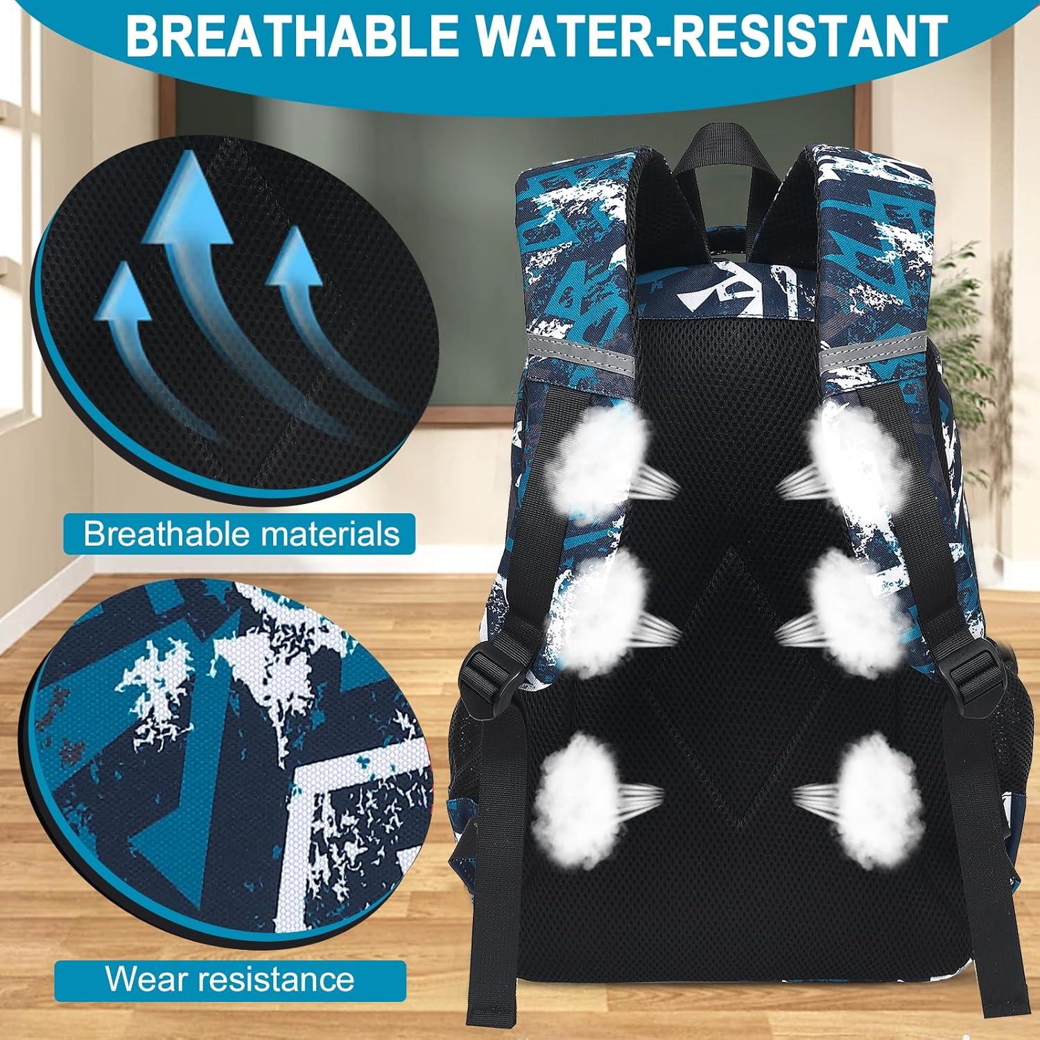 Mochila Escolar LEDAOU 3 en 1 para Niñas con Lonchera y Estuche